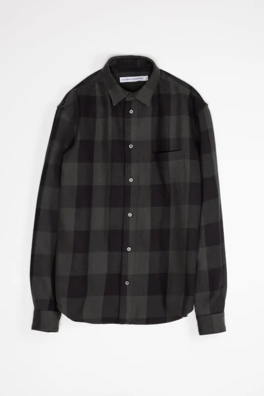 NS1190-91 Japanese Buffalo Twill in Grey and Black sold by National Standards