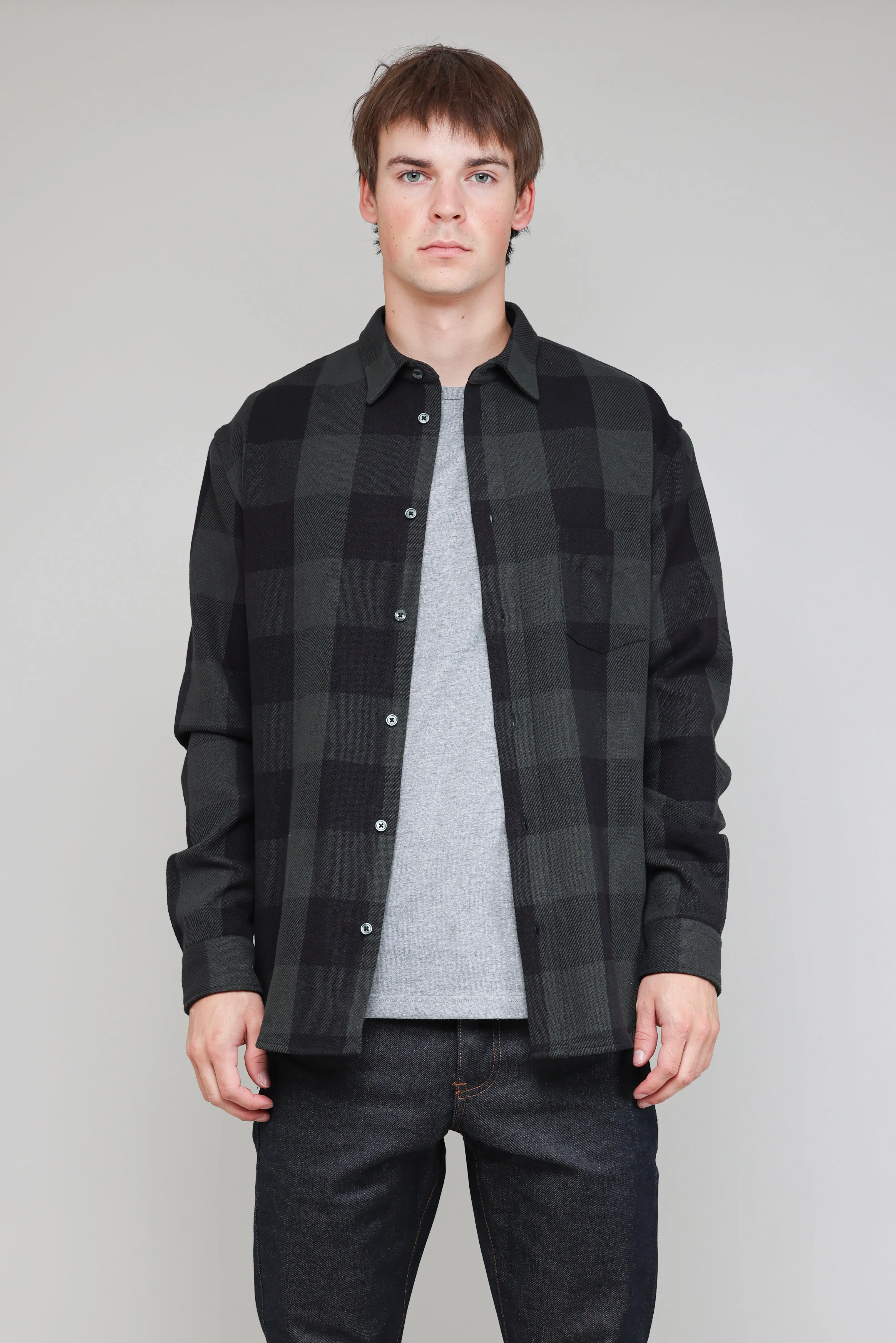 NS1190-91 Japanese Buffalo Twill in Grey and Black sold by National Standards product image thumbnail 2