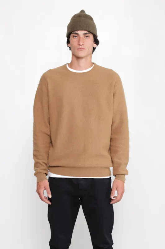 NS3019-3 New Honeycomb Stitch Crew in Camel sold by National Standards