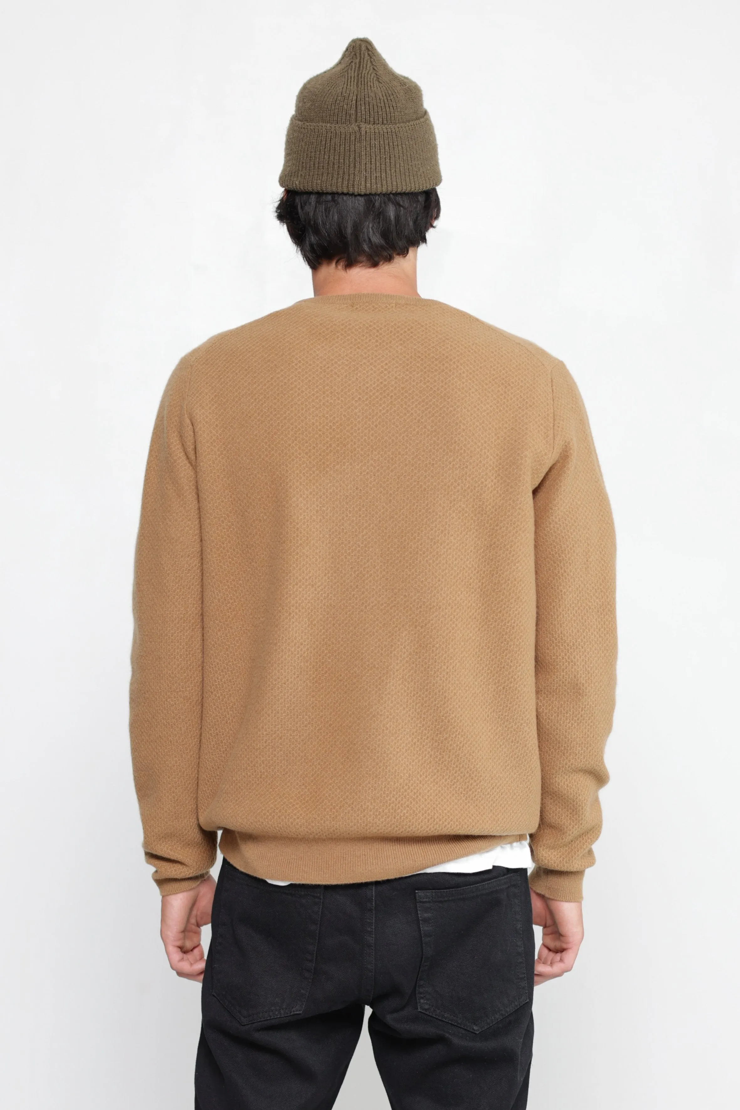 NS3019-3 New Honeycomb Stitch Crew in Camel sold by National Standards product image thumbnail 5