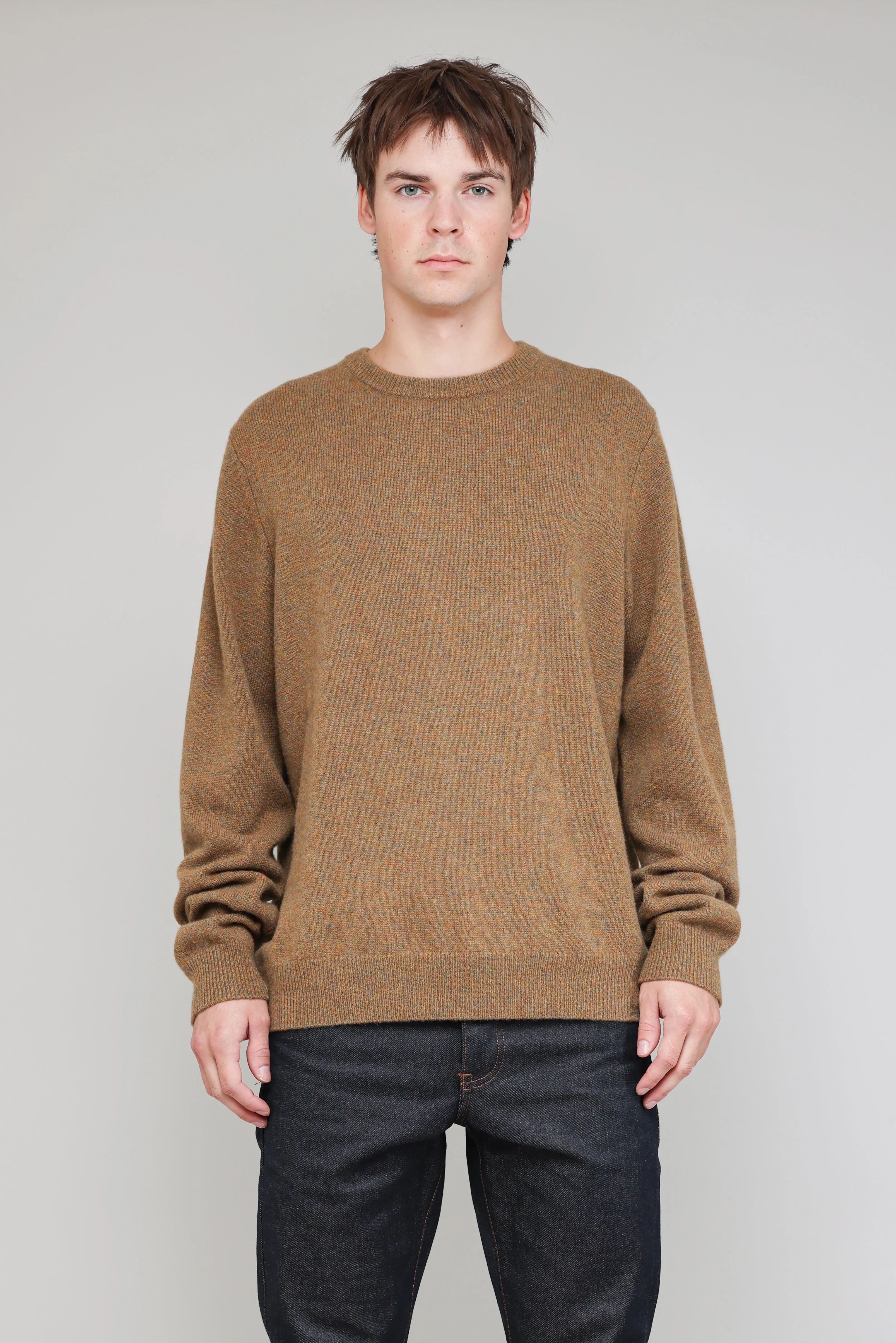 NS3018-21 New Wool Crew Neck in Melange Cider sold by National Standards