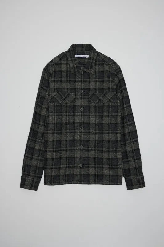 NS1199-23 Japanese Tweedy Plaid in Grey and Black sold by National Standards