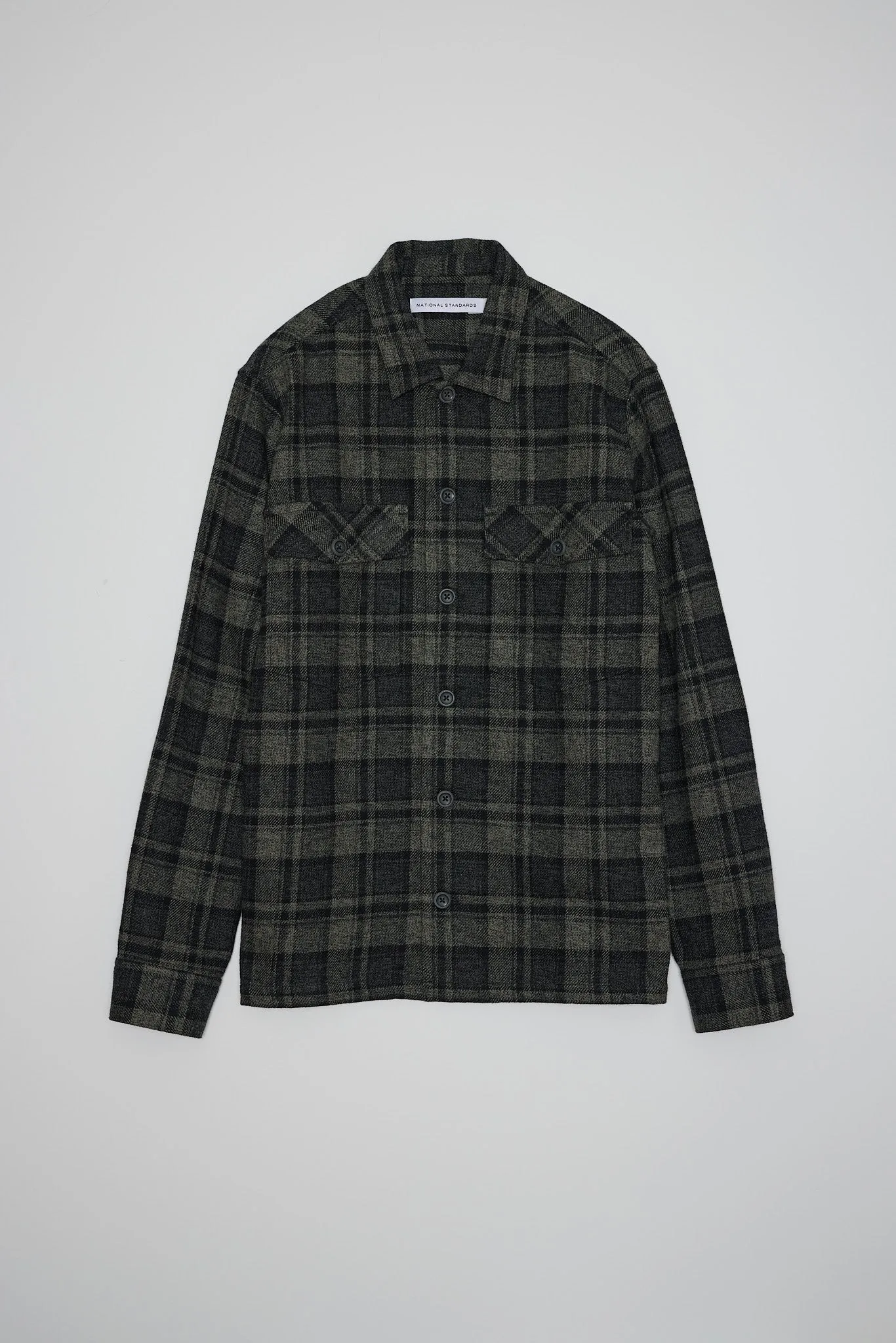 NS1199-23 Japanese Tweedy Plaid in Grey and Black sold by National Standards