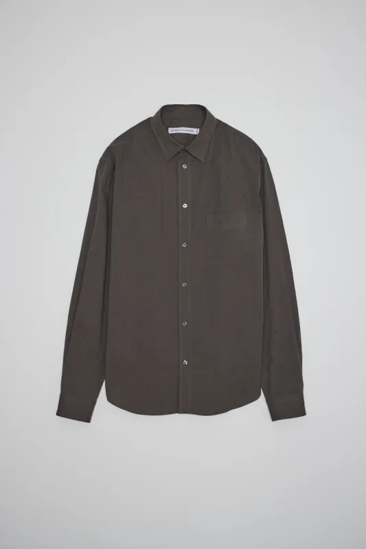 NS1190-96 Japanese Organic Dobby Dot in Dark Grey sold by National Standards