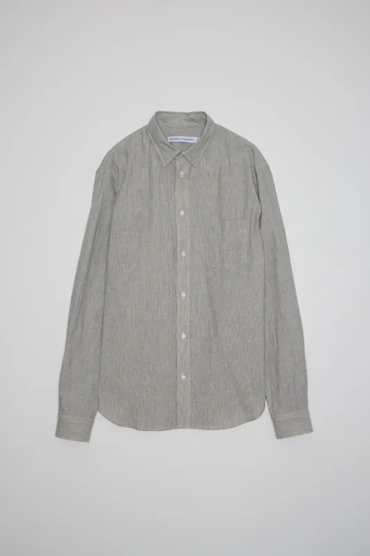 NS1190-34 Japanese Micro Stripe in Blue and White sold by National Standards