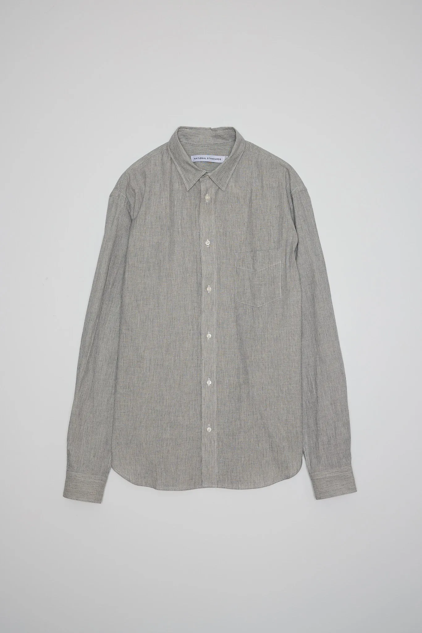 NS1190-34 Japanese Micro Stripe in Blue and White sold by National Standards