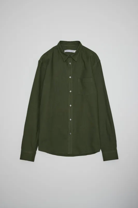 NS1145-195 Japanese Organic Twill in Forest sold by National Standards