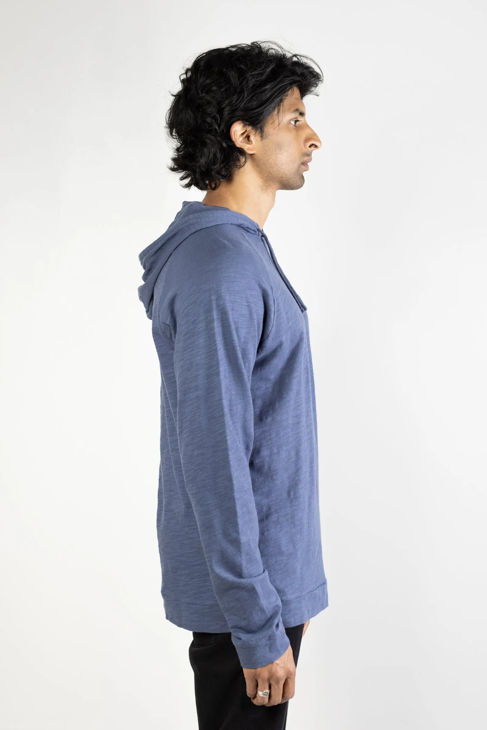 NS2139-5 Slub Jersey Pullover Hoodie in Blue sold by National Standards product image thumbnail 3