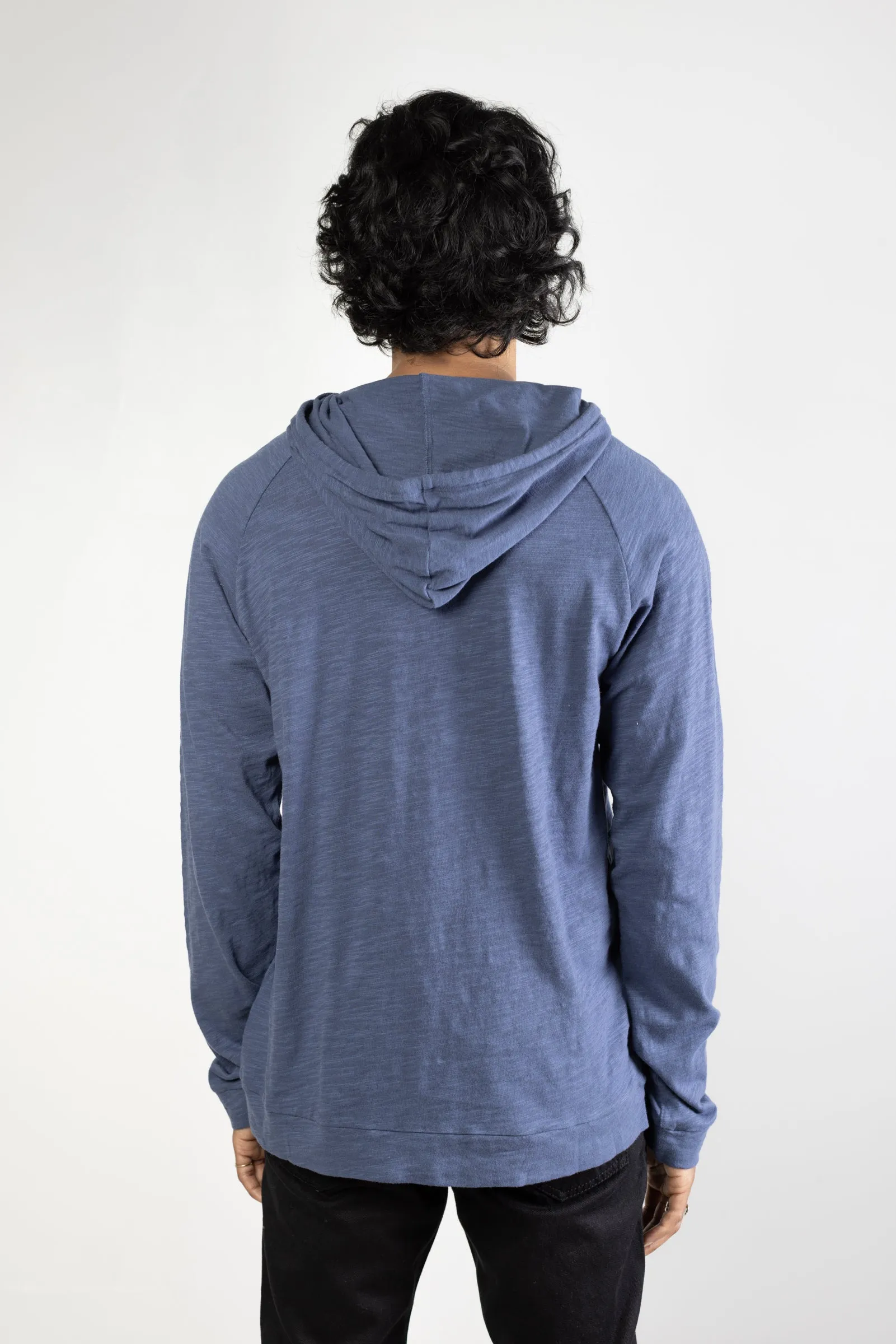 NS2139-5 Slub Jersey Pullover Hoodie in Blue sold by National Standards product image thumbnail 4
