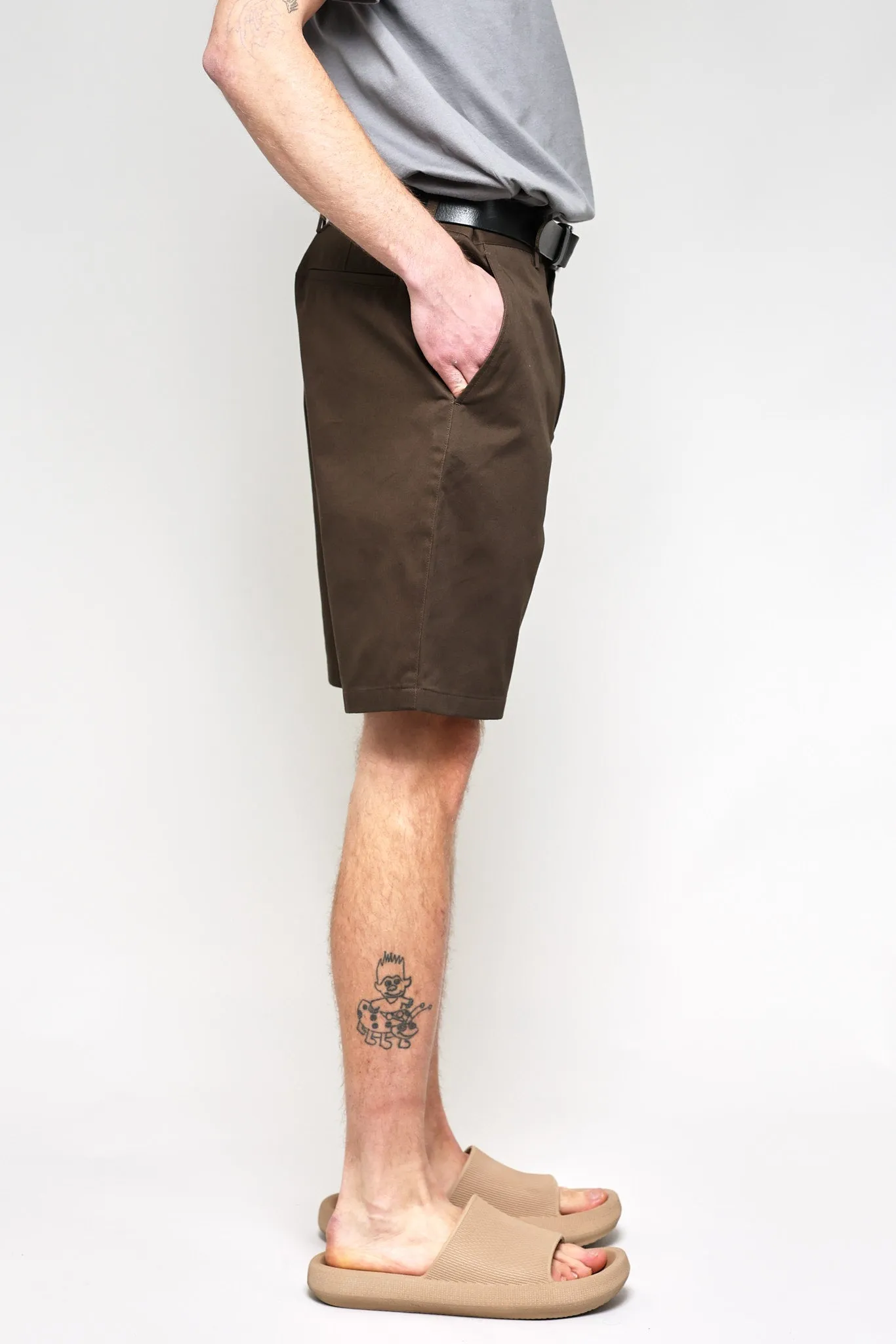 NS1205-4 Japanese Chino Shorts High Density Twill in Charcoal sold by National Standards product image thumbnail 3