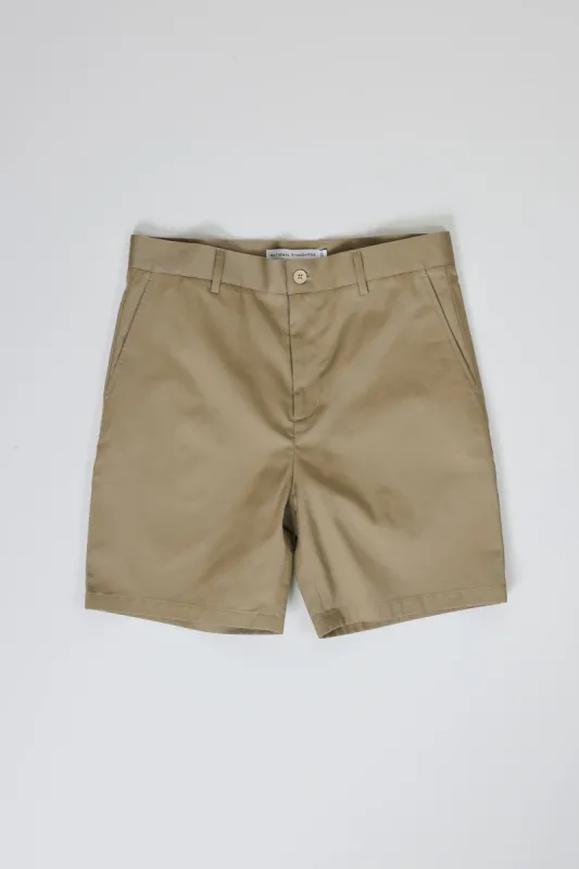 NS1205-3 Japanese Chino Shorts High Density Twill in Khaki sold by National Standards