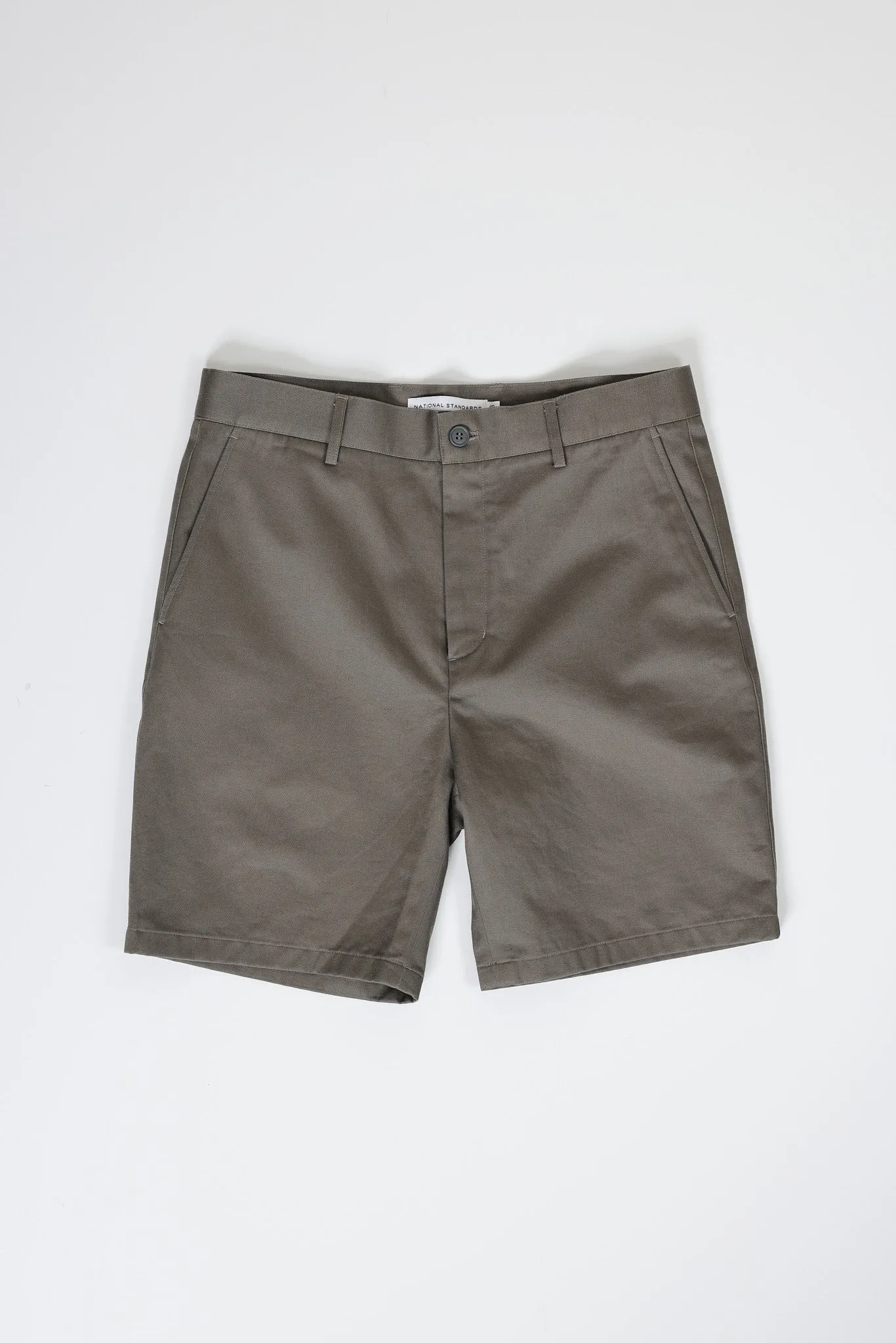 NS1205-2 Japanese Chino Shorts 20s Chino Cloth in Grey sold by National Standards