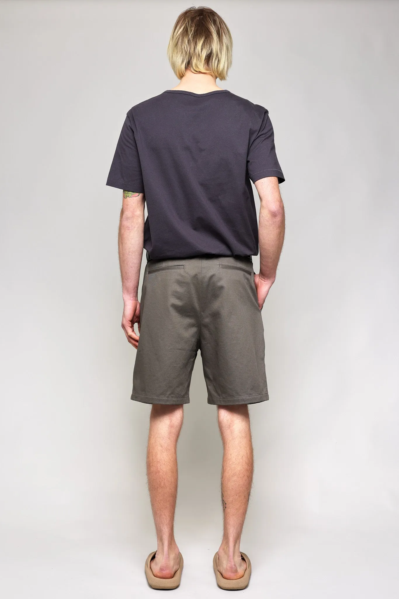 NS1205-2 Japanese Chino Shorts 20s Chino Cloth in Grey sold by National Standards product image thumbnail 3
