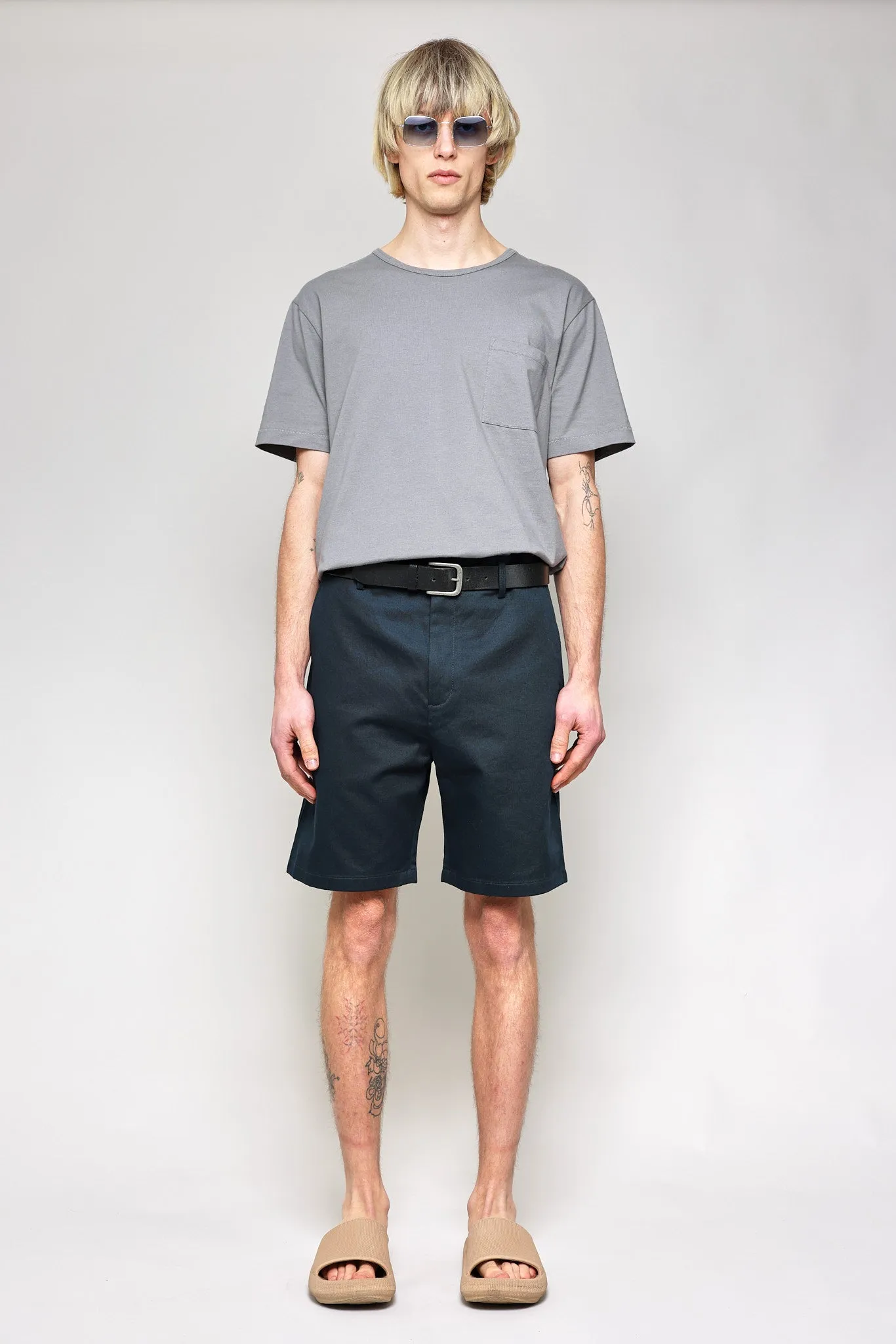 NS1205-1 Japanese Chino Shorts 20s Chino Cloth in Navy sold by National Standards product image thumbnail 2
