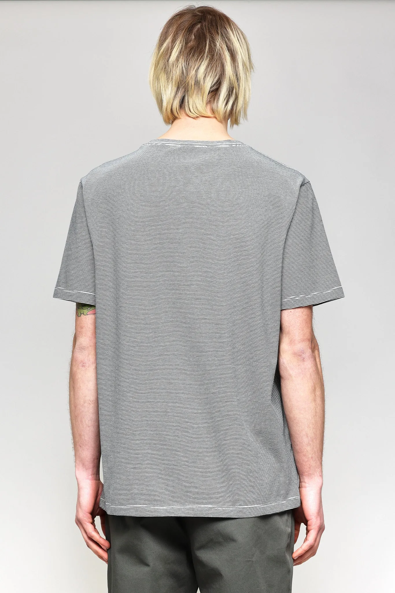 NS2175-1 Mini Stripe Pocket Crew in Blue sold by National Standards product image thumbnail 3