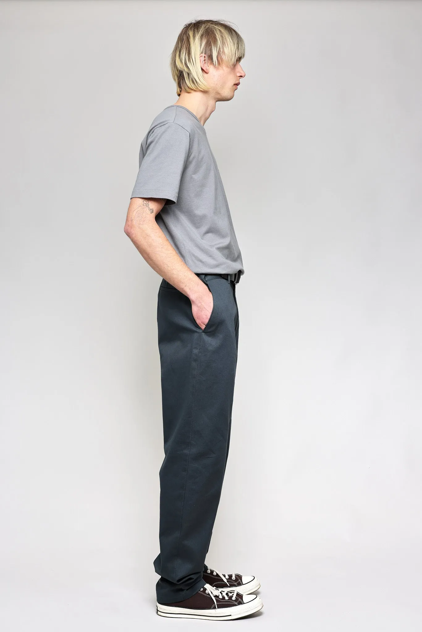 NS2168-5 Base Jersey Pocket Crew in Grey sold by National Standards product image thumbnail 4
