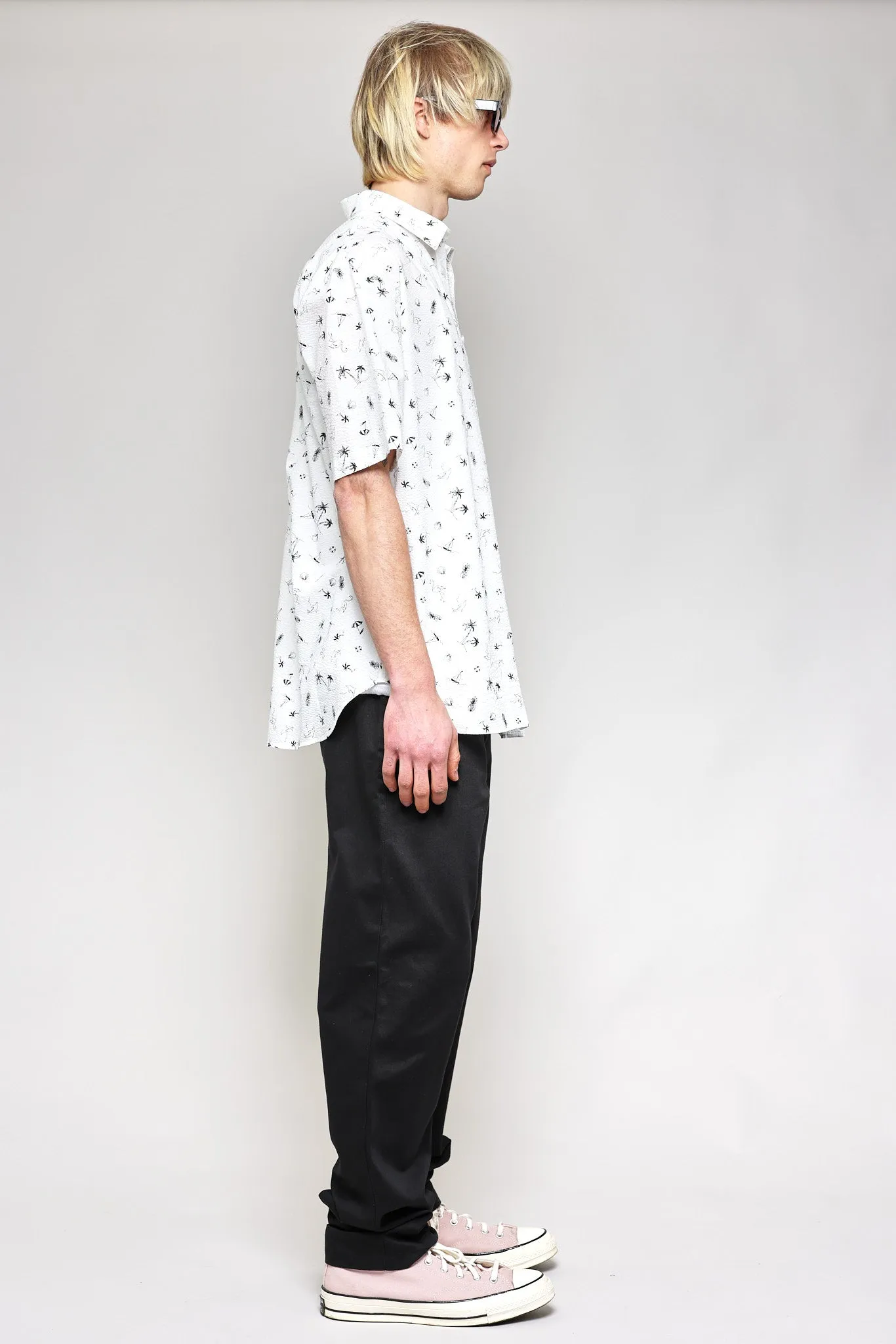 NS1191-80 Japanese Beach Print Seersucker in White sold by National Standards product image thumbnail 4