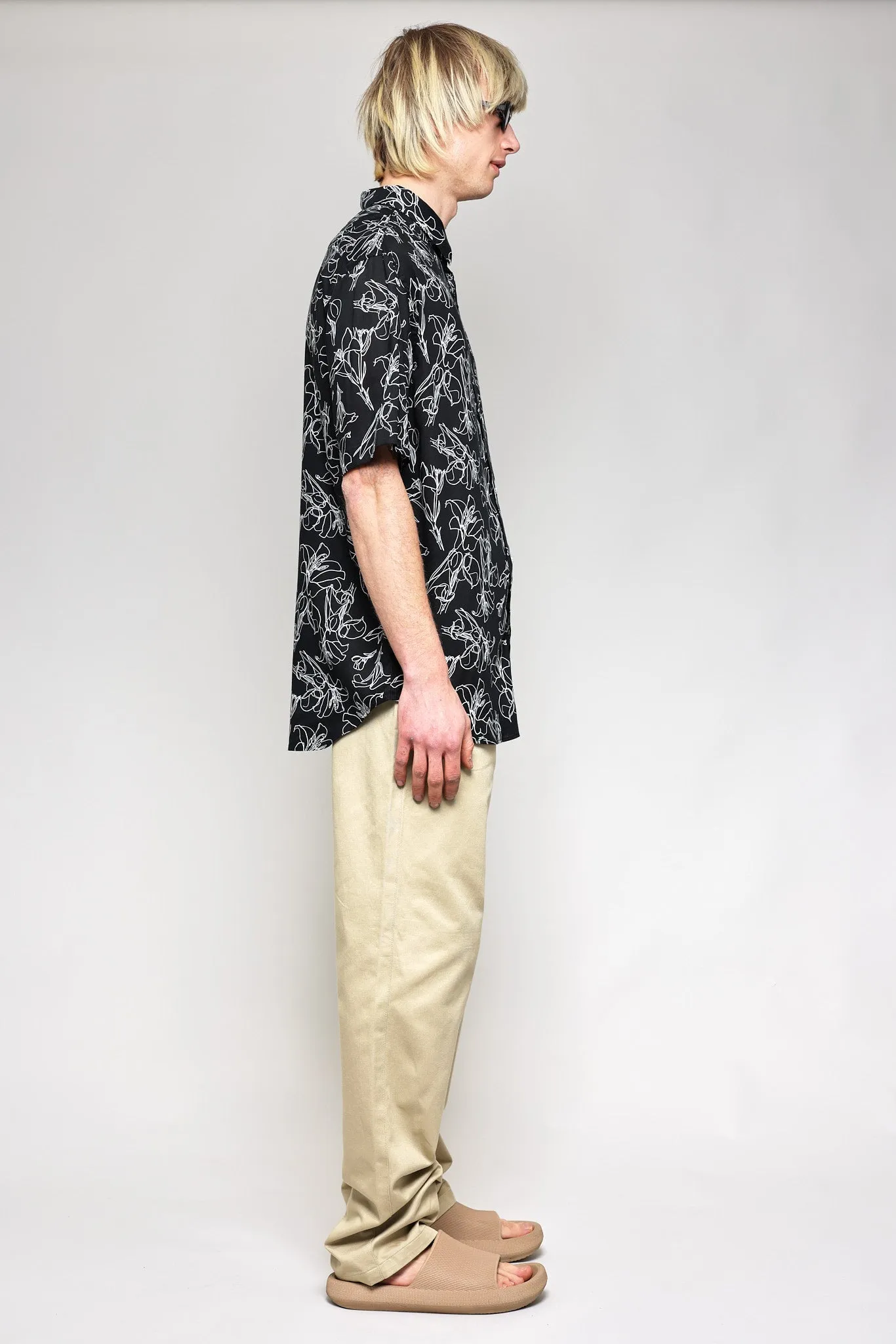 NS1191-64 Japanese Hand Drawn Floral Print in Black sold by National Standards product image thumbnail 4