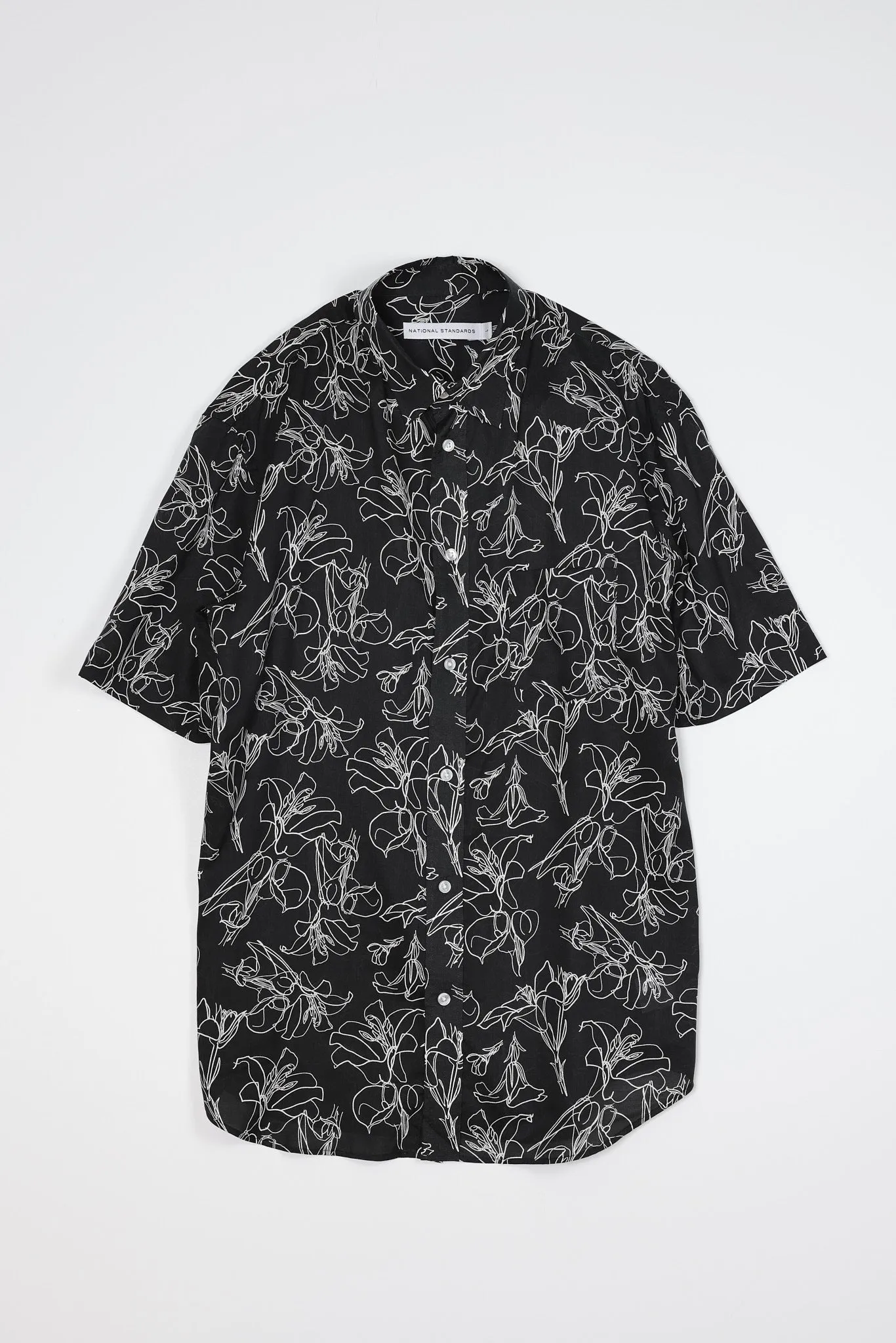 NS1191-64 Japanese Hand Drawn Floral Print in Black sold by National Standards