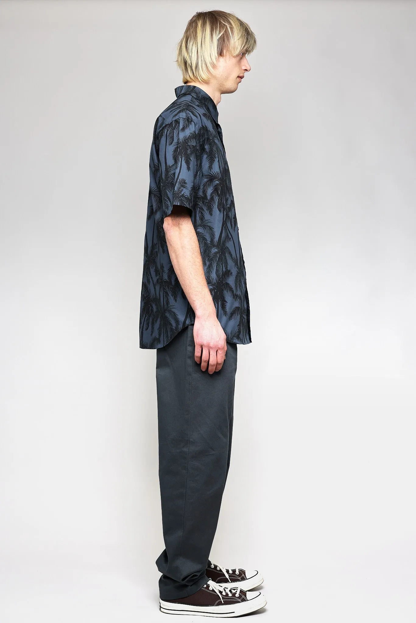 NS1191-63 Japanese Palm Trees Print in Navy sold by National Standards product image thumbnail 4