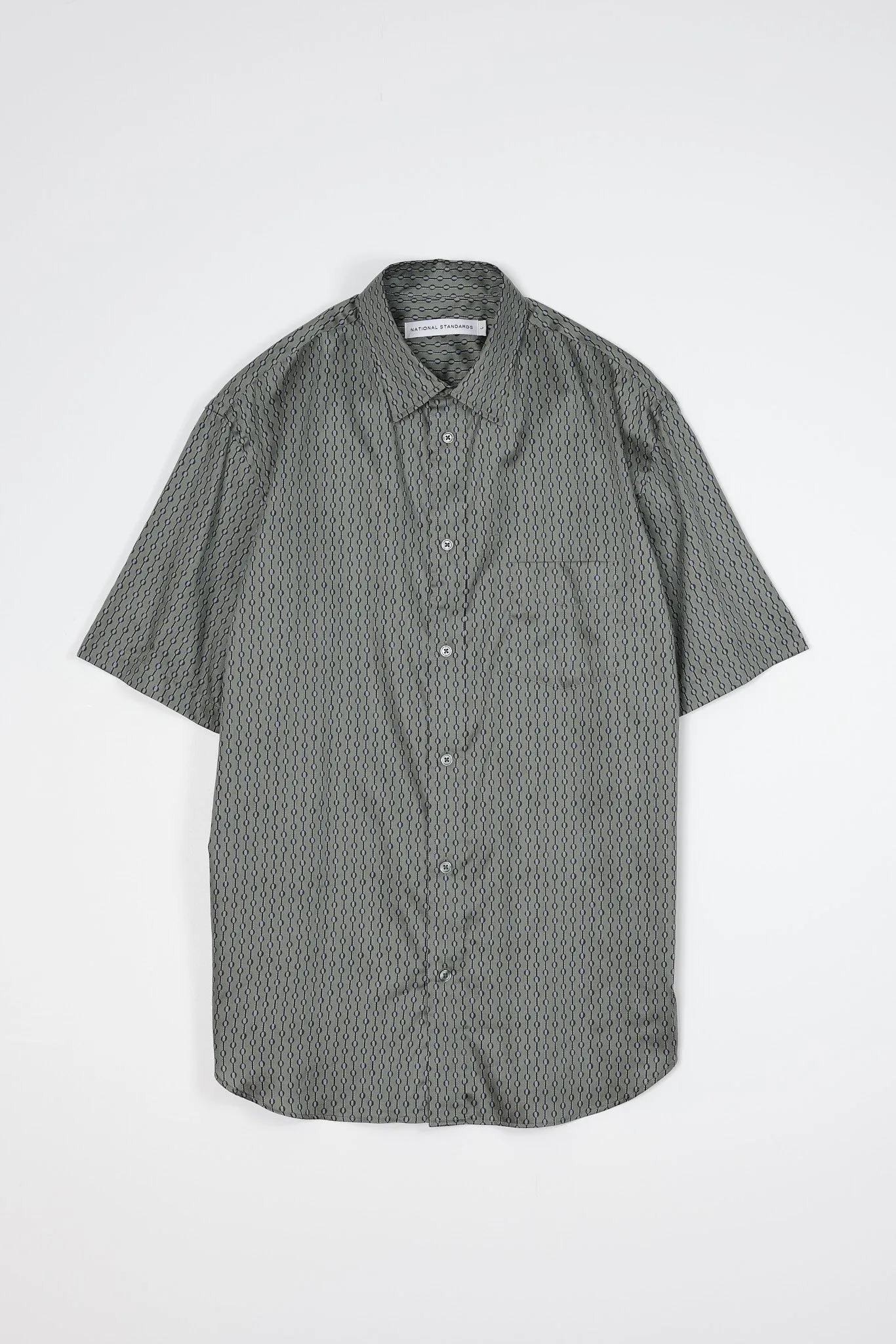 NS1191-61 Japanese Dotted Stripe Print in Green sold by National Standards