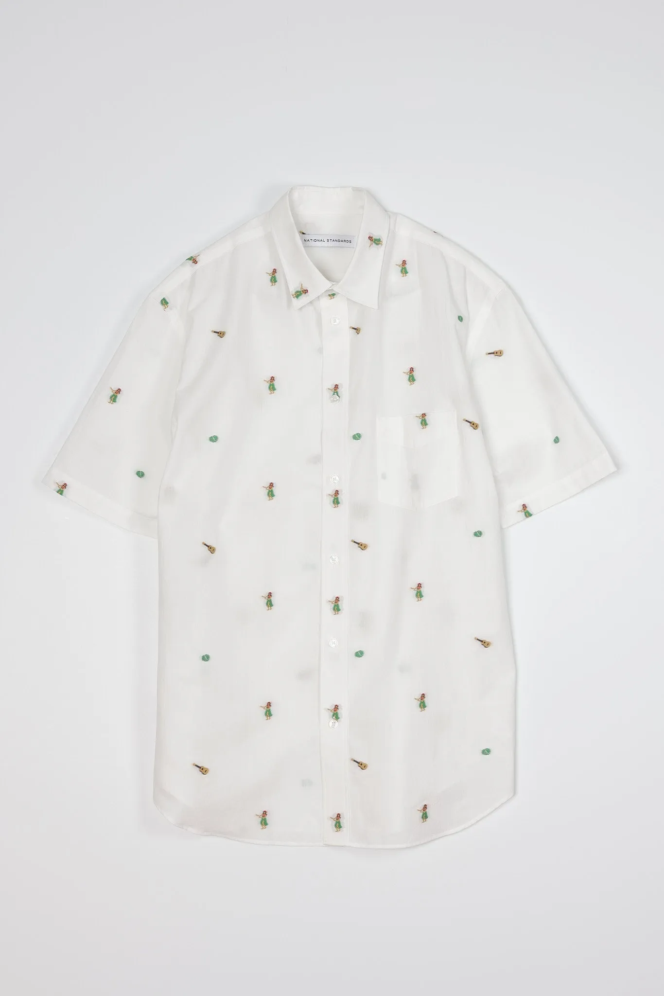 NS1191-57 Japanese Hula Embroidery in Off White sold by National Standards