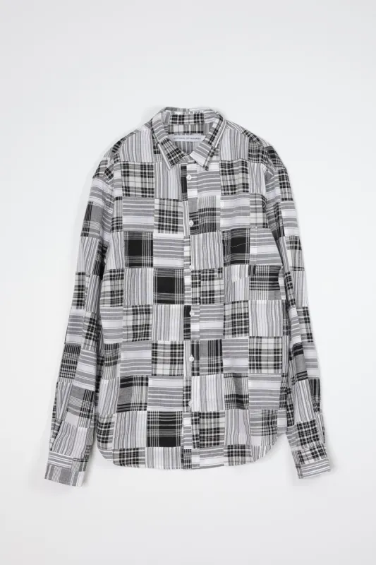 NS1190-97 Japanese Patchwork Plaid in Black and White sold by National Standards