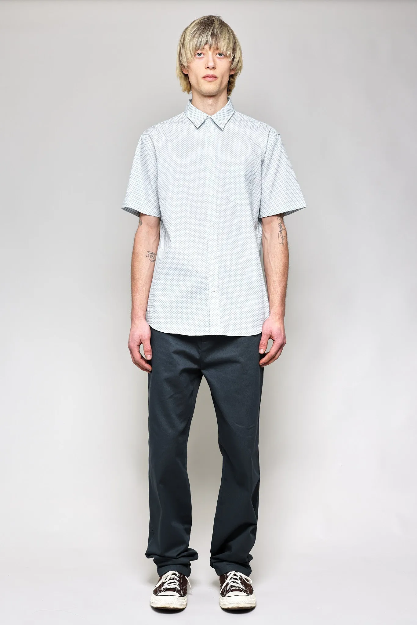 NS1146-92 Japanese Floral Grid Print in Blue sold by National Standards product image thumbnail 5