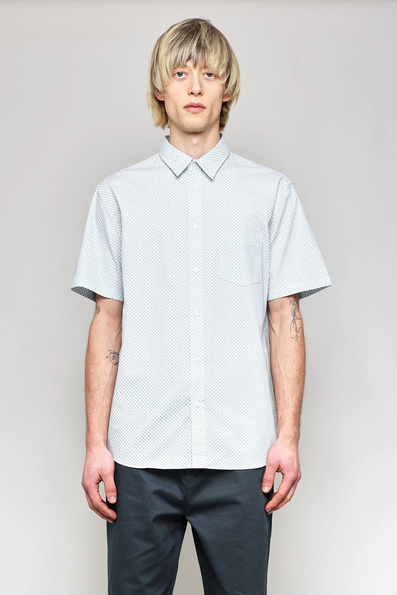 NS1146-92 Japanese Floral Grid Print in Blue sold by National Standards product image thumbnail 2