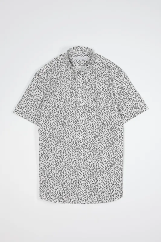 NS1146-91 Japanese Peony Print in White and Black sold by National Standards