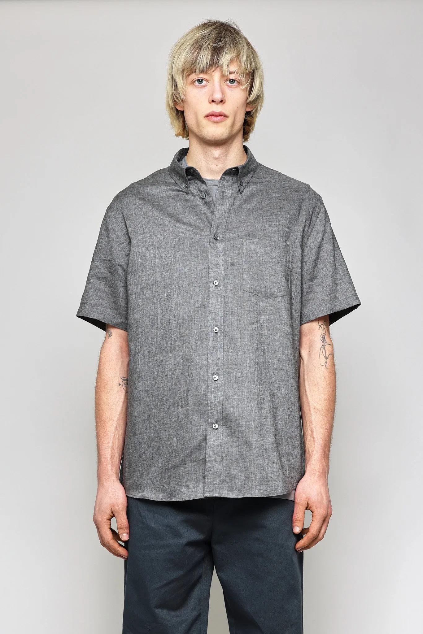 NS1146-83 Japanese Easy Linen in Melange Grey sold by National Standards product image thumbnail 2