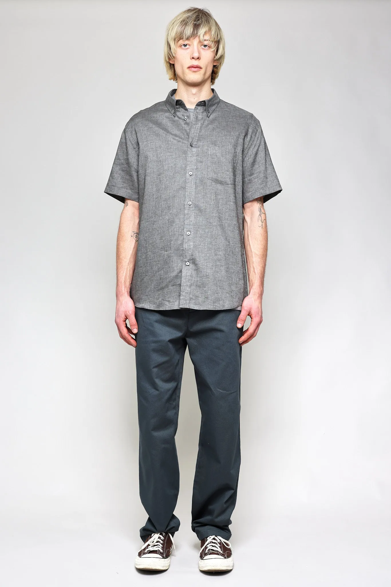 NS1146-83 Japanese Easy Linen in Melange Grey sold by National Standards product image thumbnail 5