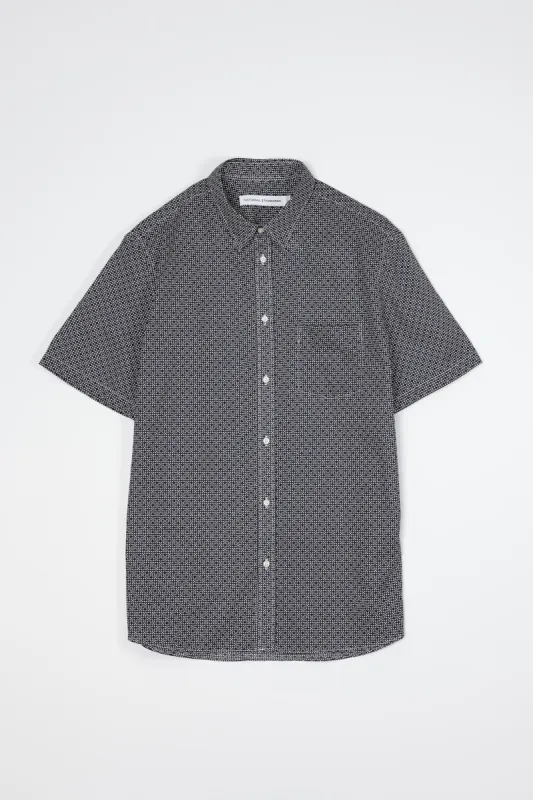 NS1146-39 Japanese Tile Print in Navy and White sold by National Standards