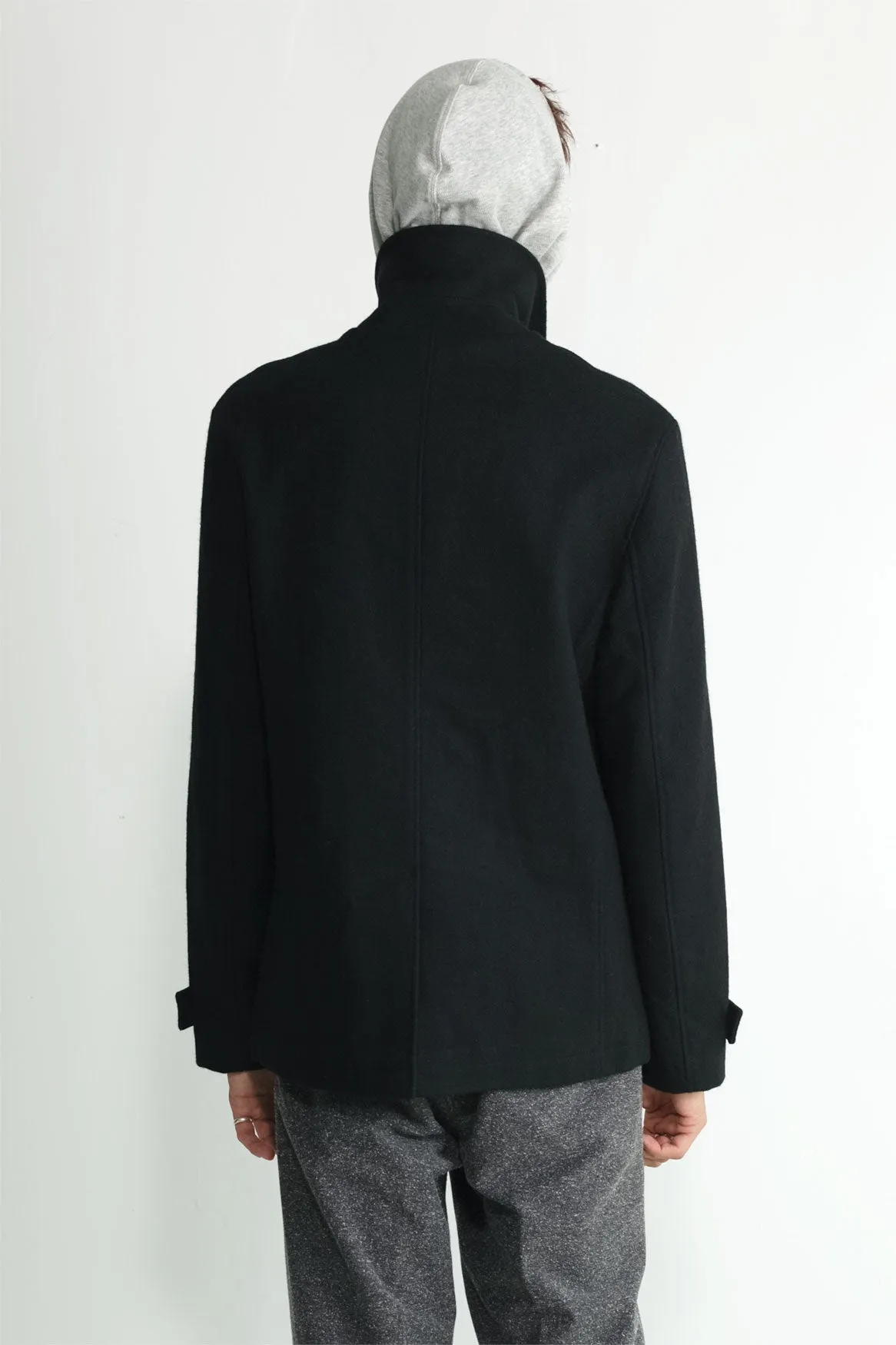 Japanese Loden Pea Coat in Black sold by National Standards product image thumbnail 4