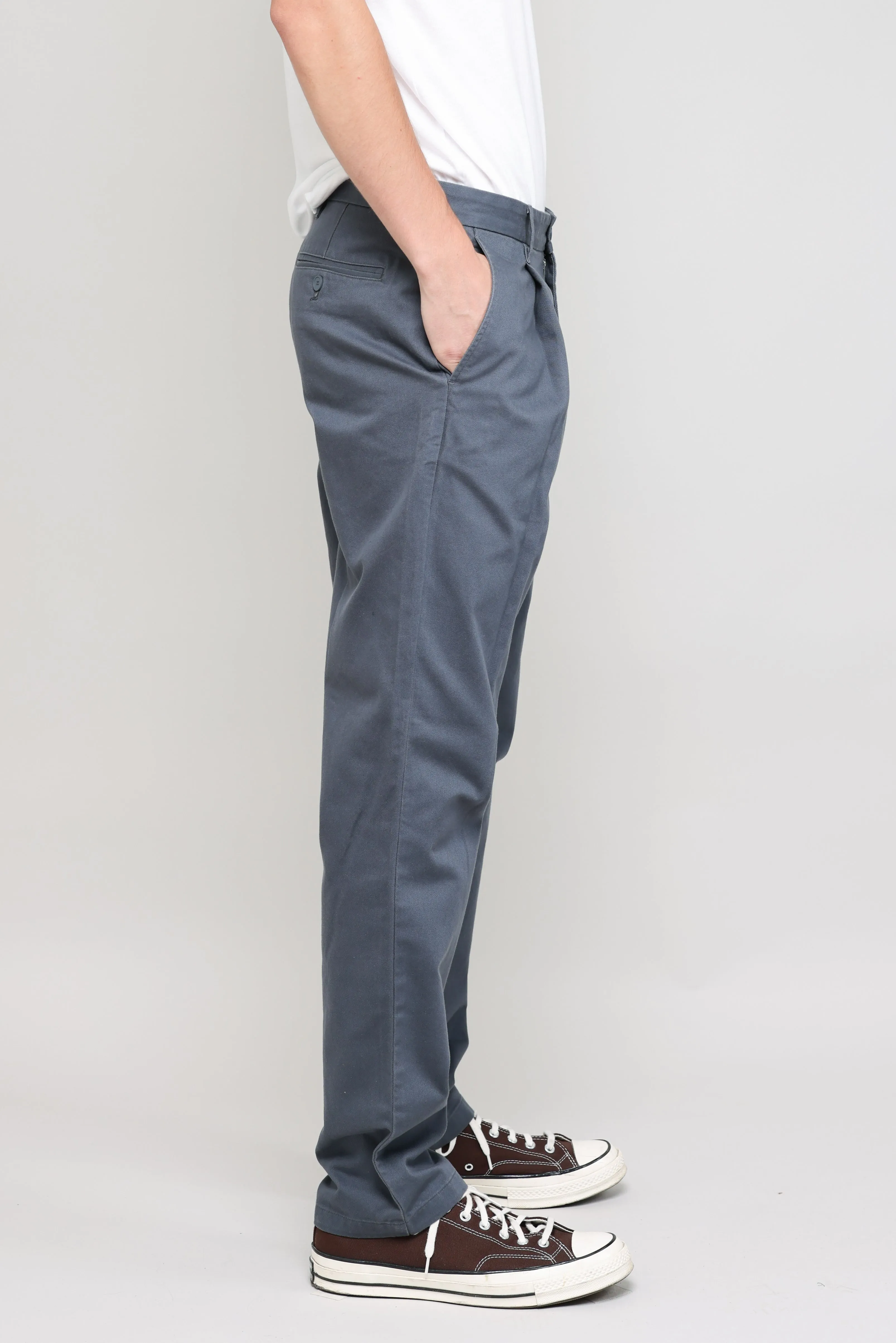 NS1201-3 Pleated Chino Vintage French Drill in Blue Grey sold by National Standards product image thumbnail 5
