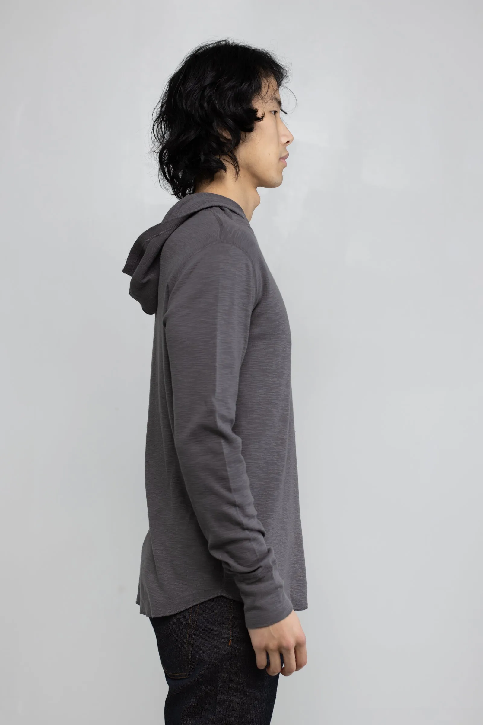 NS2165-7 Slub 1x1 Pullover Hoodie in Grey sold by National Standards product image thumbnail 4
