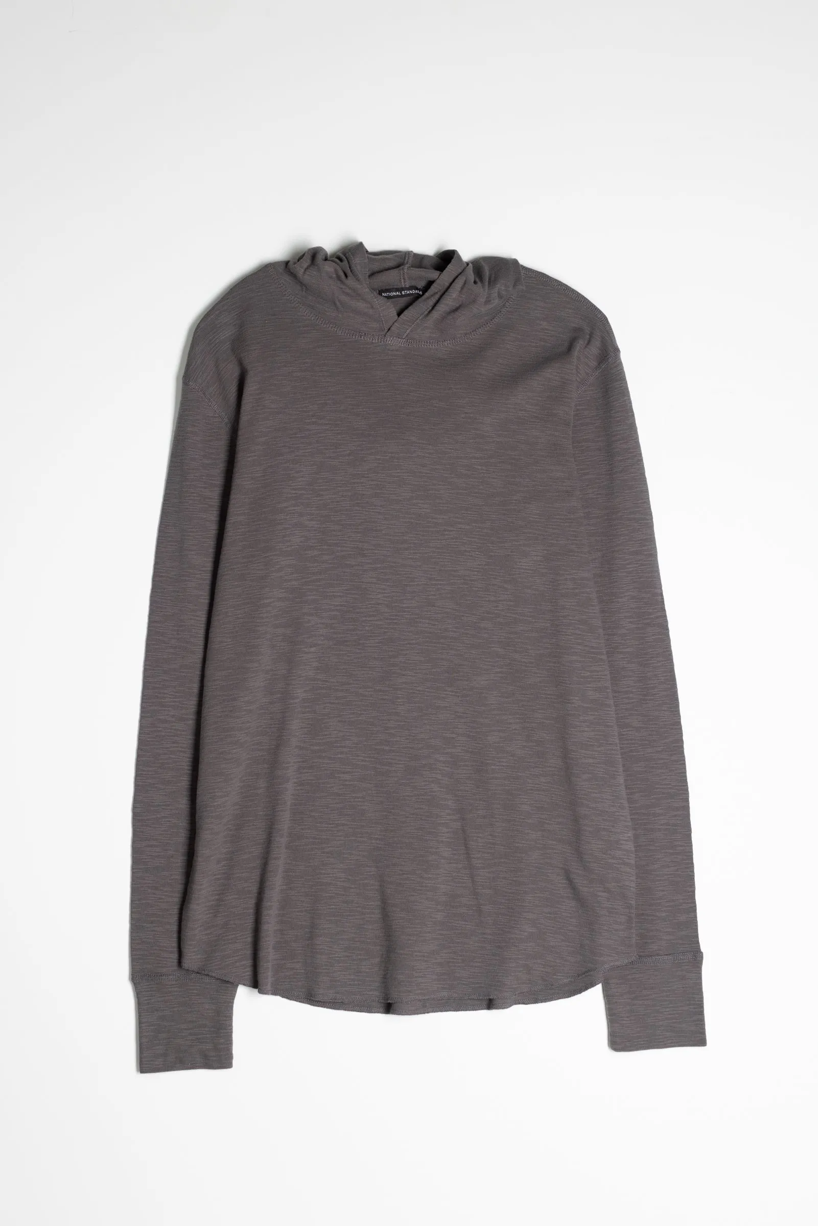 NS2165-7 Slub 1x1 Pullover Hoodie in Grey sold by National Standards