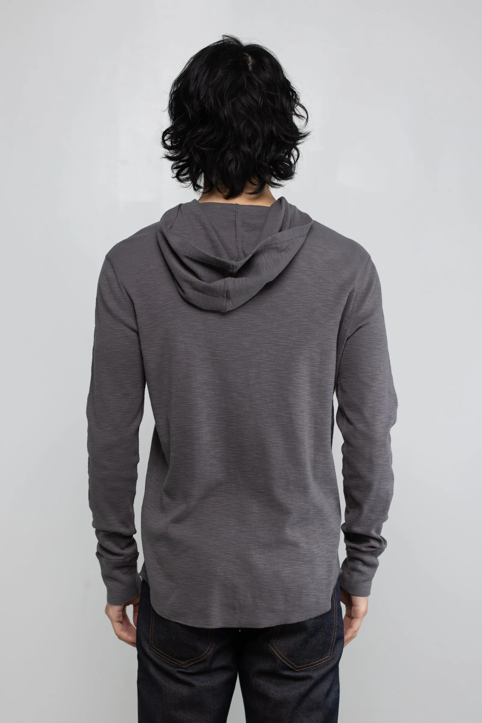 NS2165-7 Slub 1x1 Pullover Hoodie in Grey sold by National Standards product image thumbnail 3