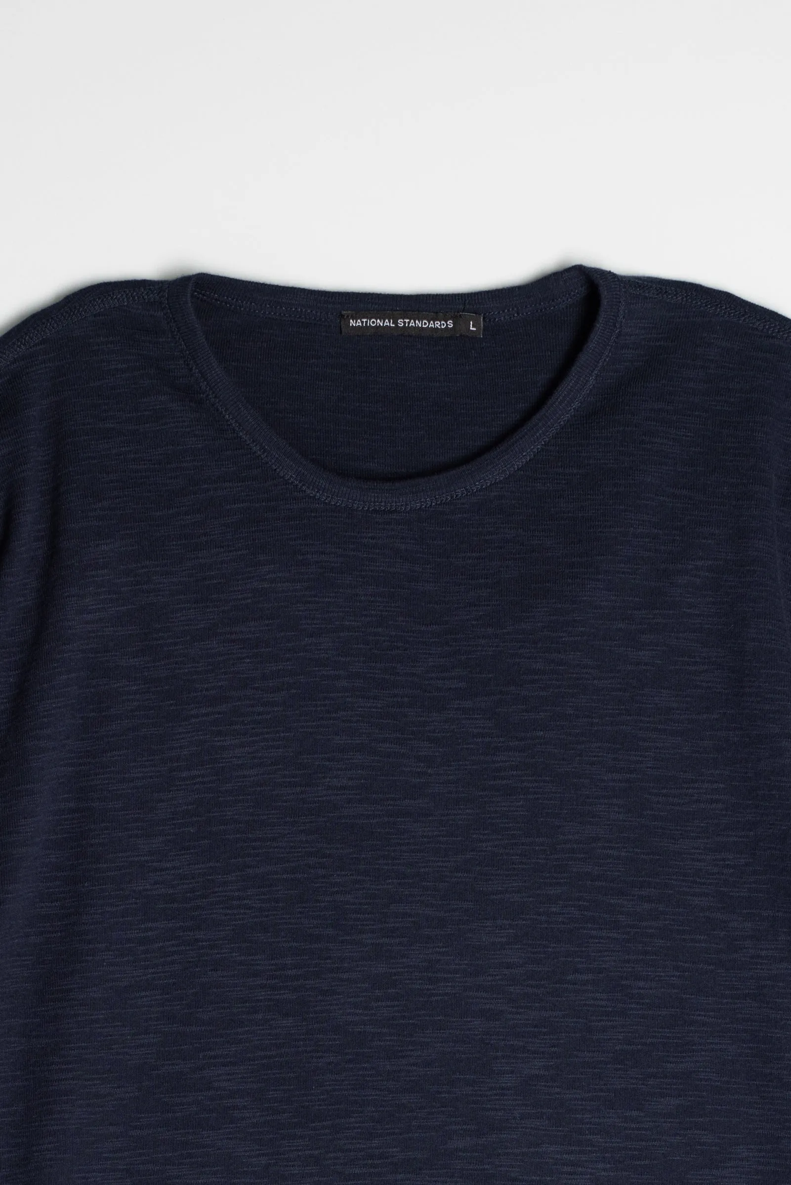 NS2163-5 Slub 1x1 Short Sleeve Crew in Navy sold by National Standards product image thumbnail 5