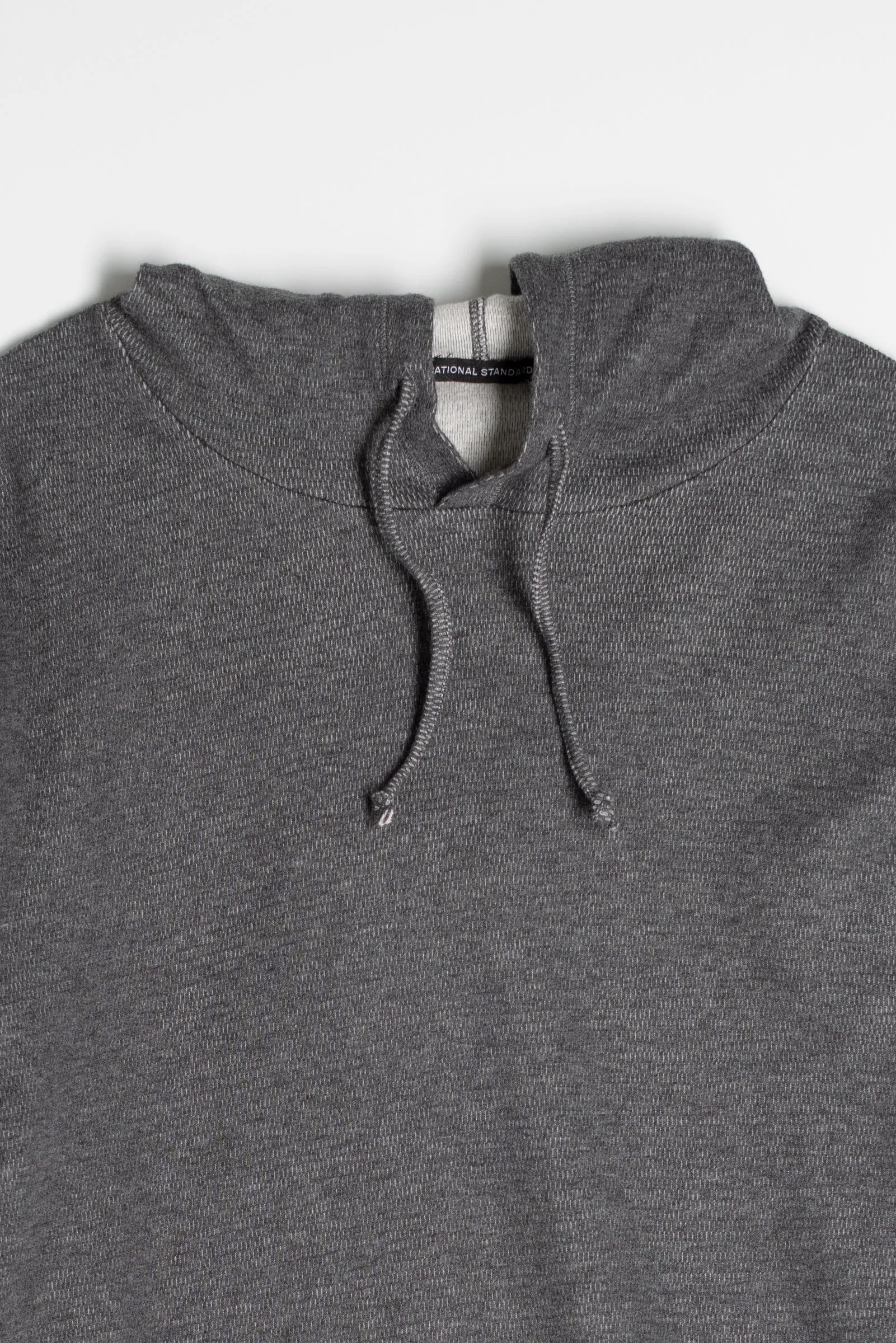 NS2155-5 Mesh Thermal Pullover Hoodie in Melange Charcoal sold by National Standards product image thumbnail 5