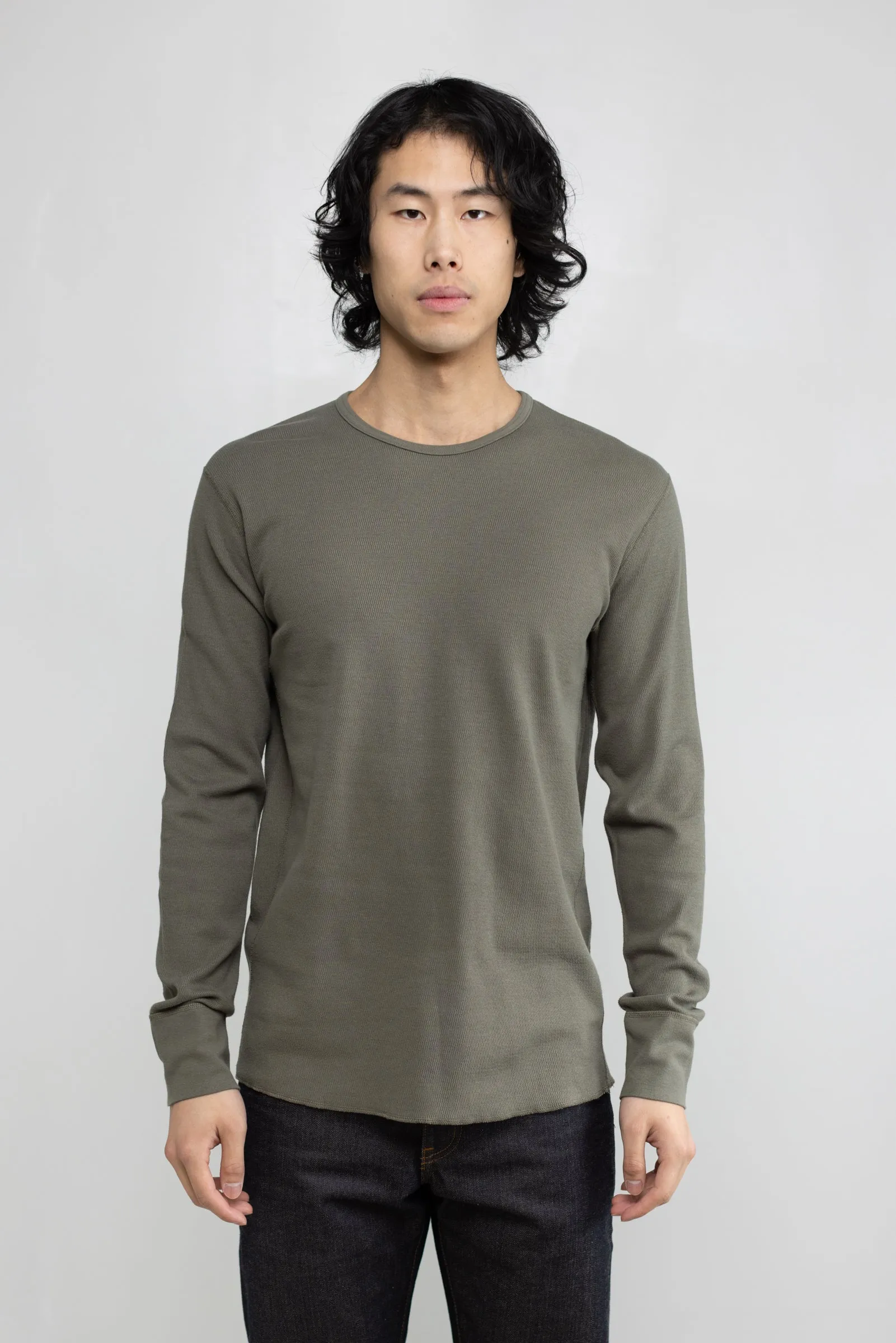 NS2153-7 Mesh Thermal Long Sleeve Crew in Army Green sold by National Standards product image thumbnail 2