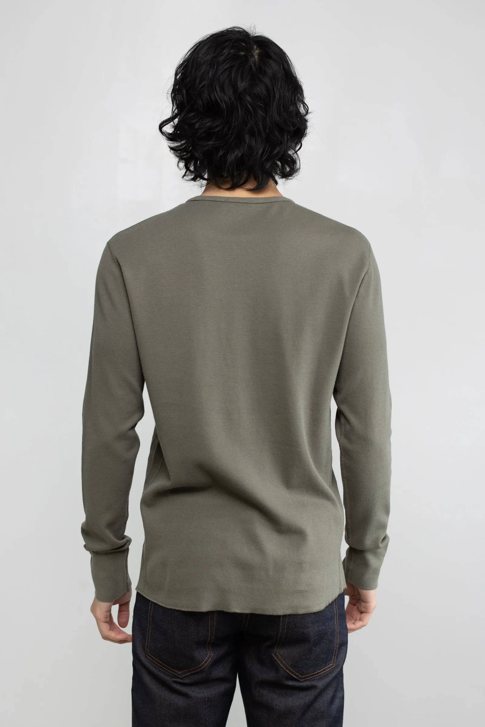 NS2153-7 Mesh Thermal Long Sleeve Crew in Army Green sold by National Standards product image thumbnail 3