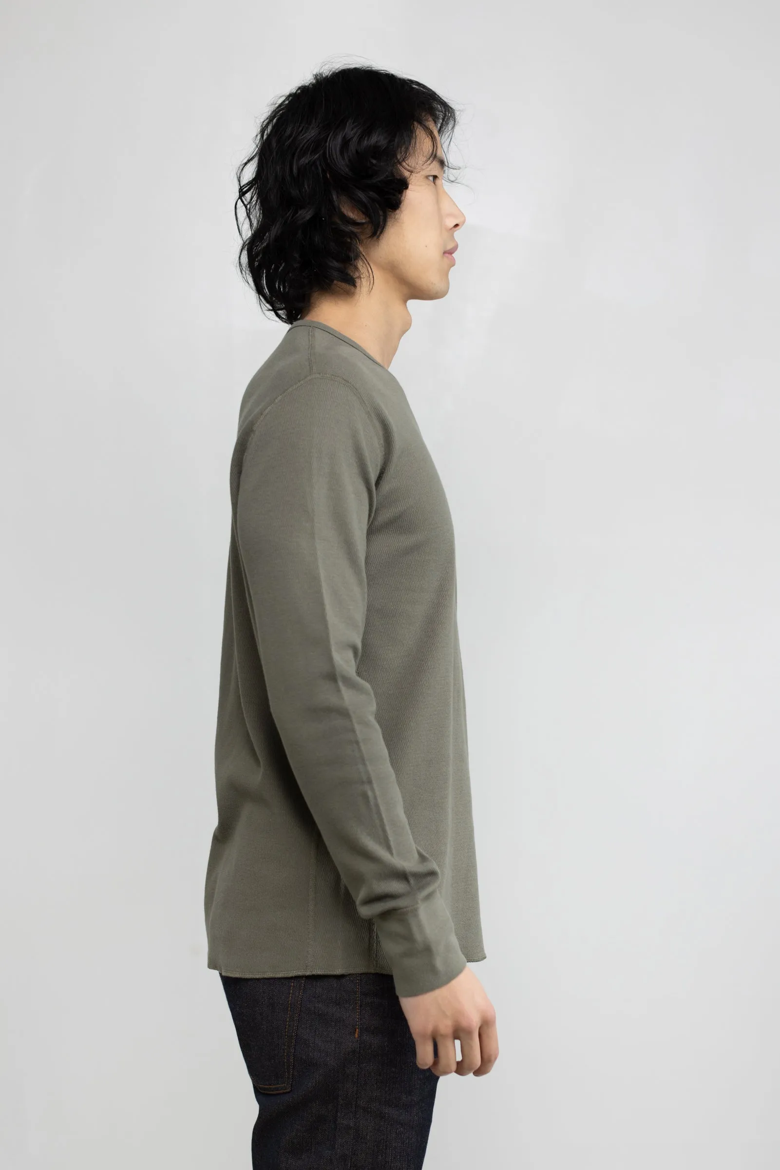 NS2153-7 Mesh Thermal Long Sleeve Crew in Army Green sold by National Standards product image thumbnail 4