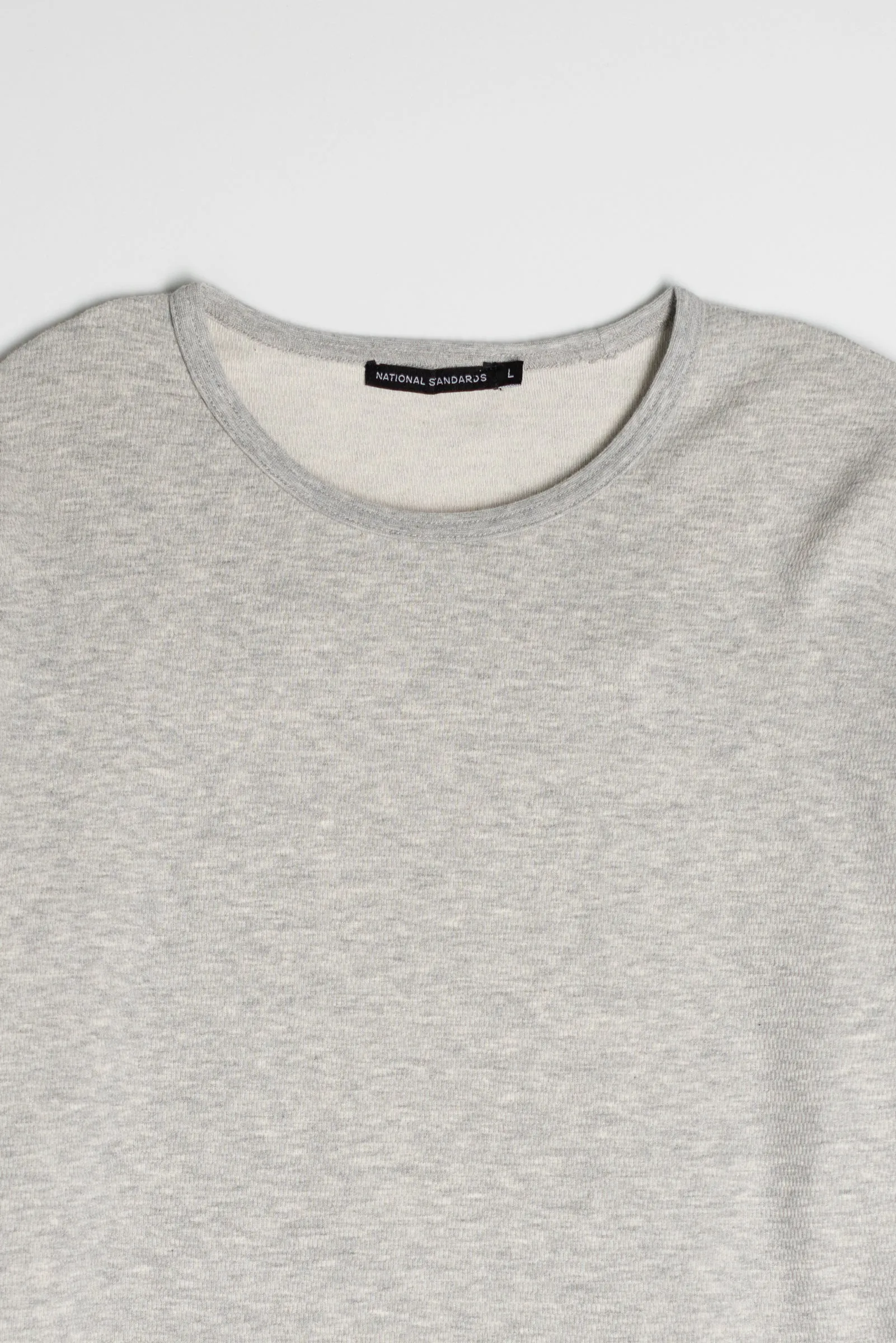 NS2153-6 Mesh Thermal Long Sleeve Crew in Melange Grey sold by National Standards product image thumbnail 5