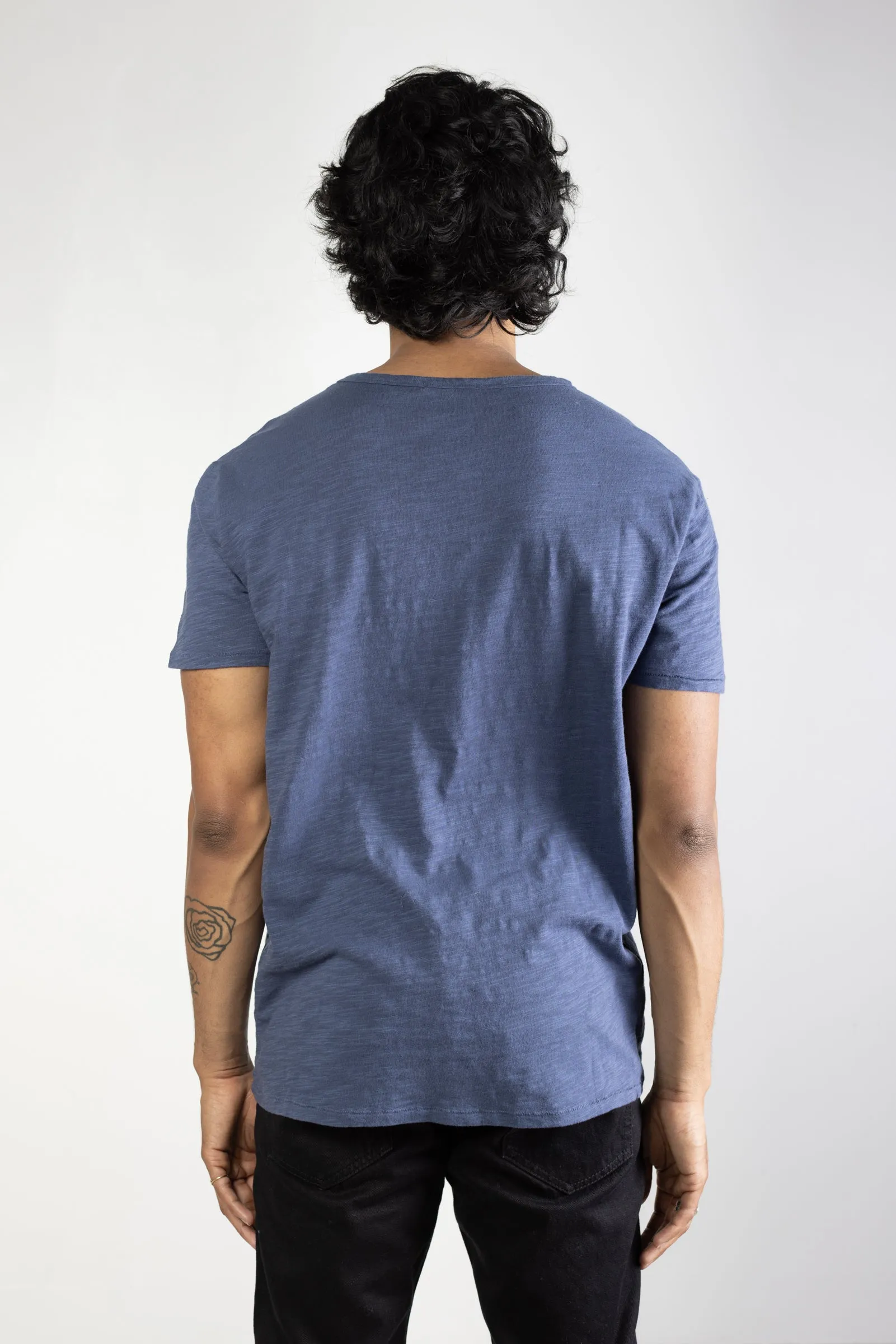 NS2138-5 Slub Jersey Crew in Blue sold by National Standards product image thumbnail 3