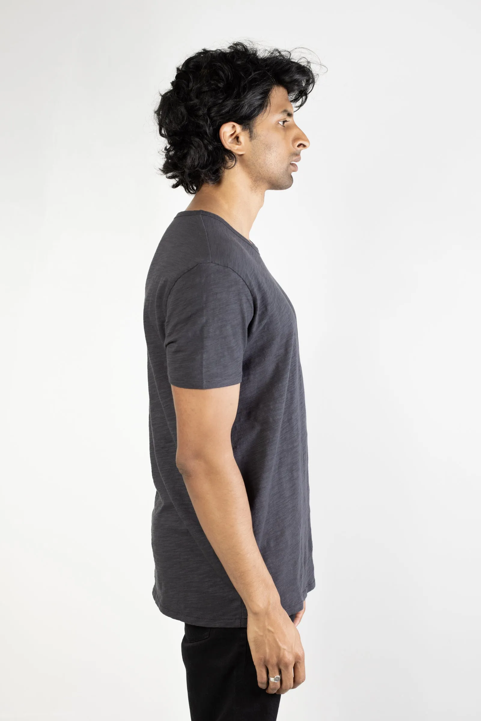 NS2138-4 Slub Jersey Crew in Slate sold by National Standards product image thumbnail 3