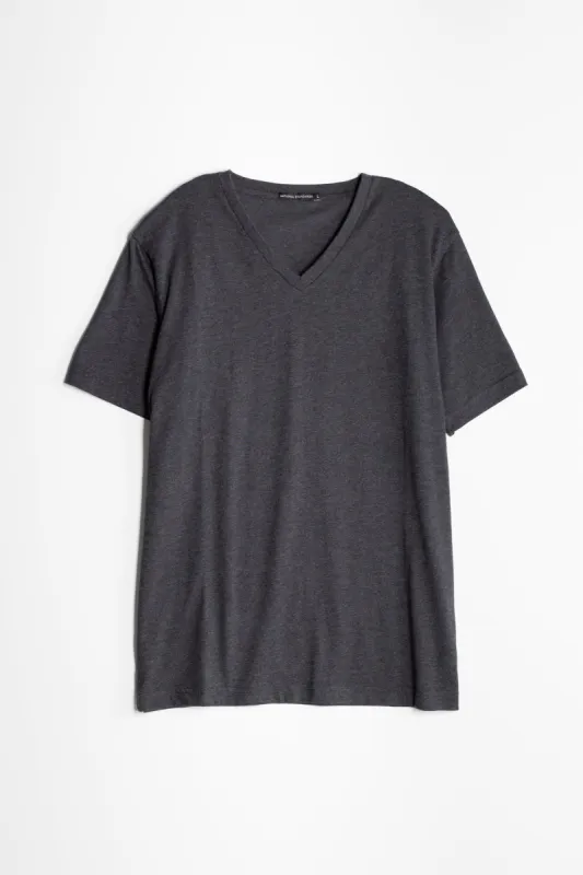 NS2160-8 Tri-blend v-neck in Charcoal sold by National Standards