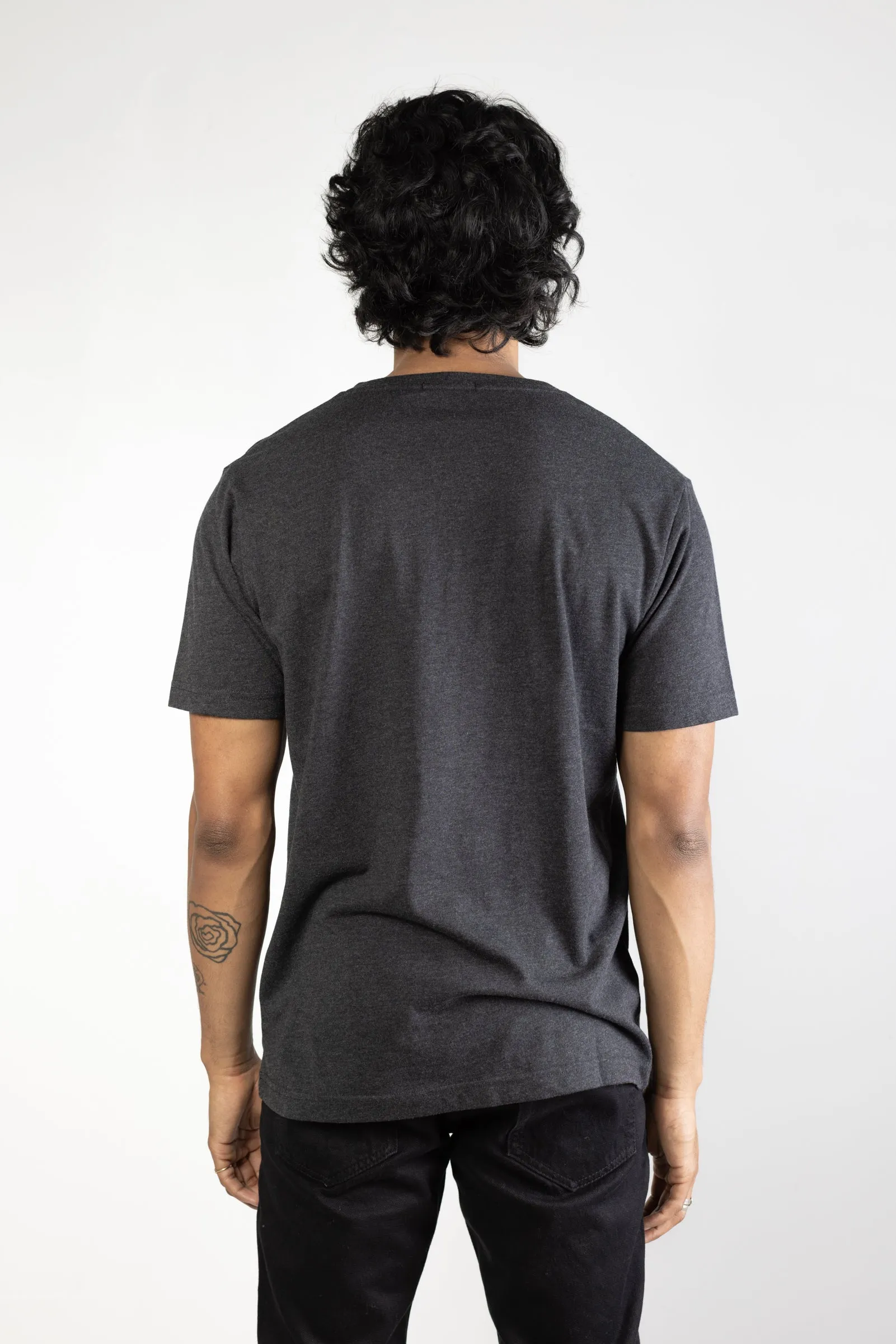 NS2160-8 Tri-blend v-neck in Charcoal sold by National Standards product image thumbnail 4