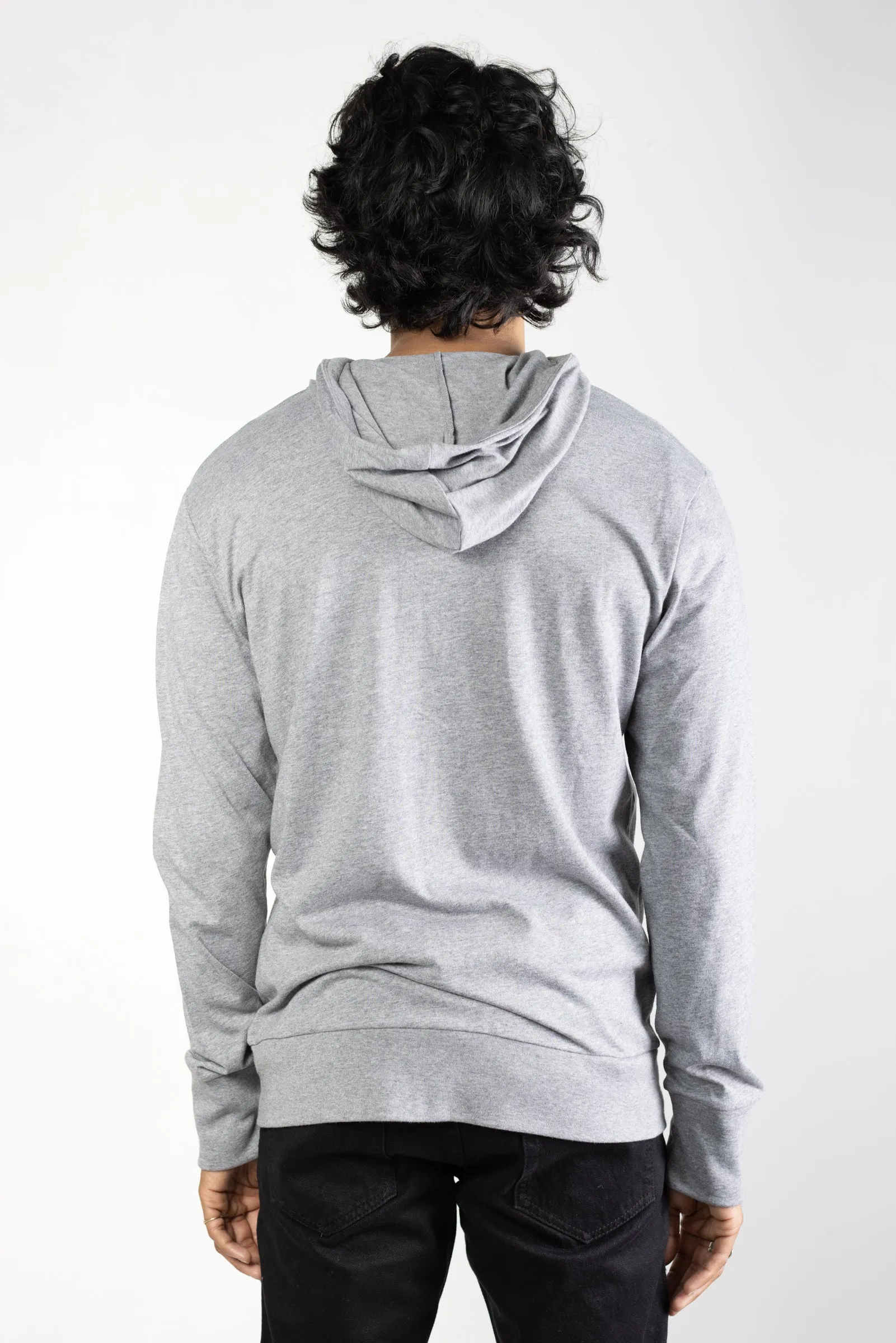 NS2161-9 Tri-blend Zip Hoodie in Melange Grey sold by National Standards product image thumbnail 4