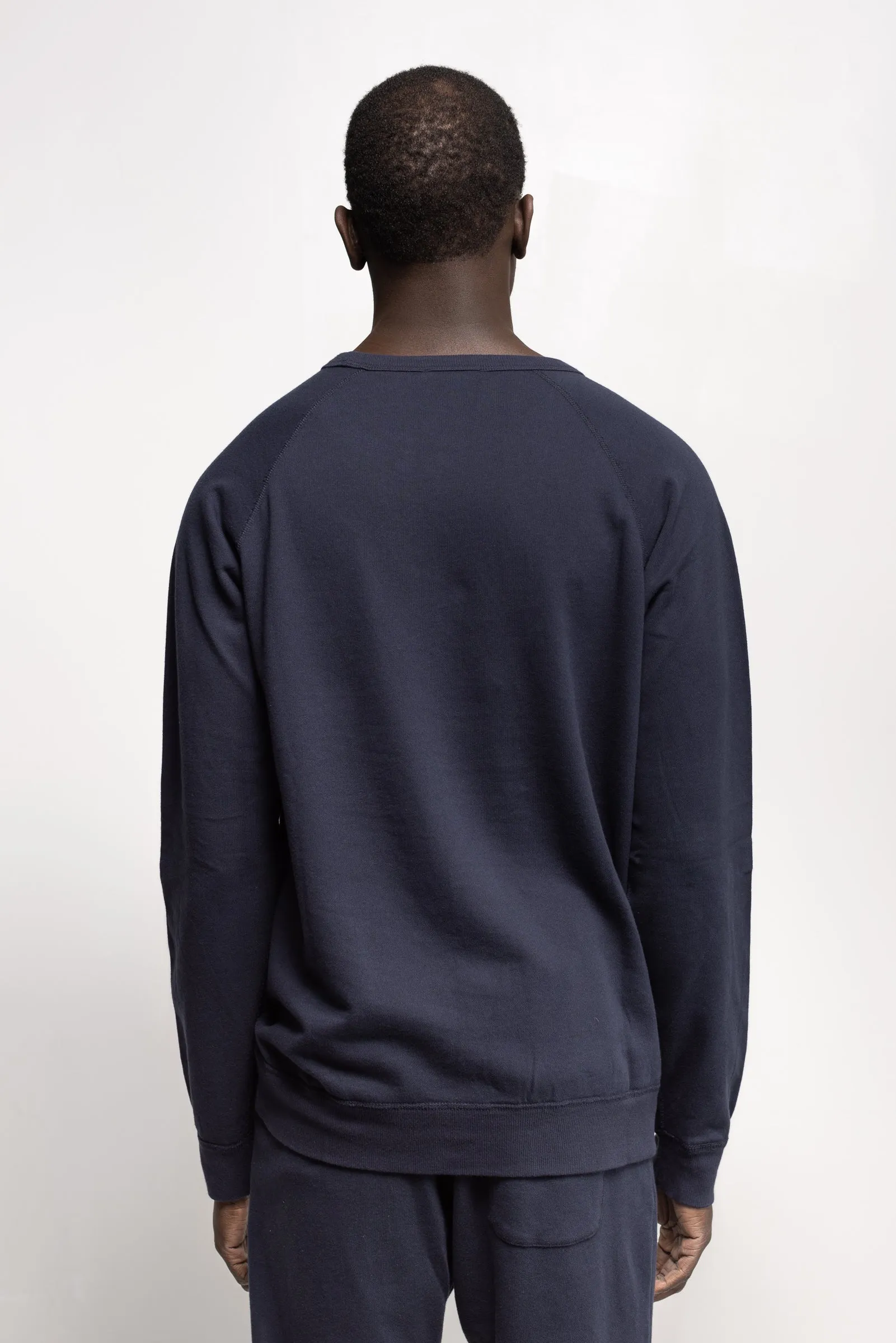 NS2117A-2 250g French Terry Long Sleeve Crew in Navy sold by National Standards product image thumbnail 4